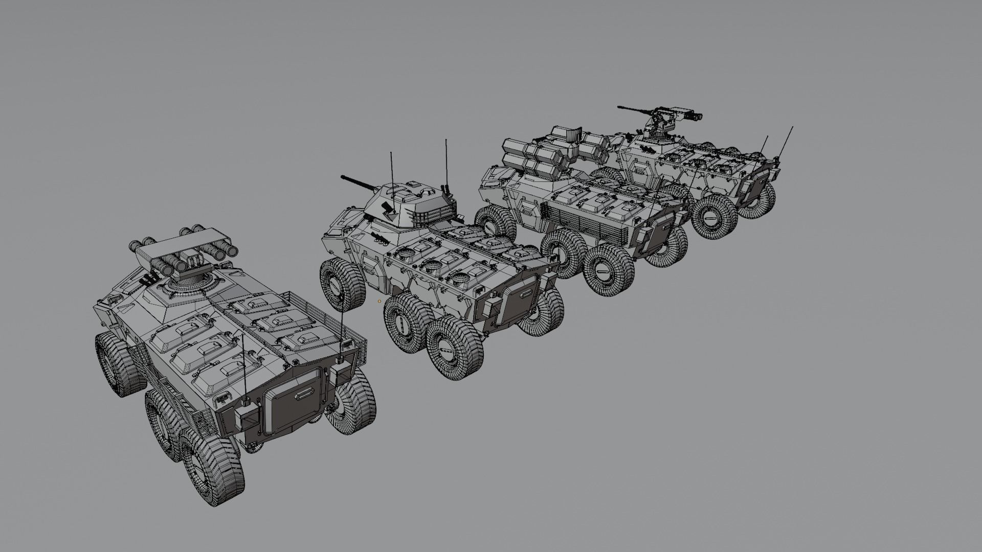 Sci-fi APC Collection 3D model_24