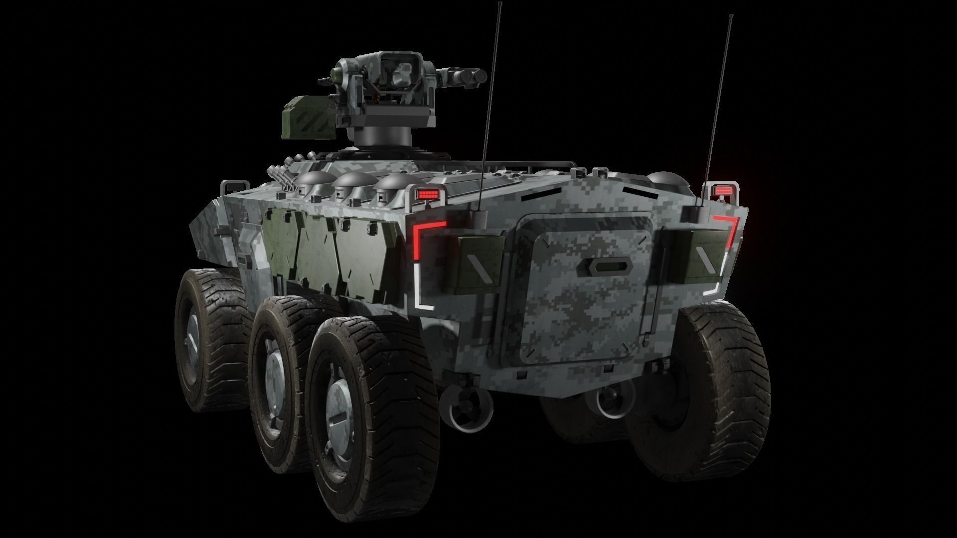 Sci-fi APC Collection 3D model_18