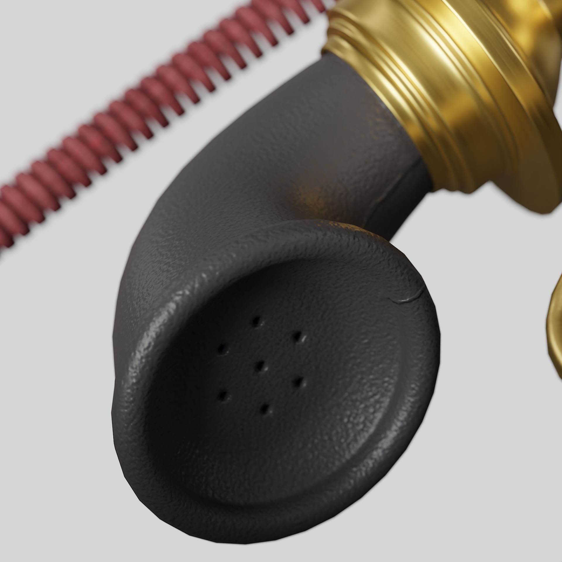 Golden Eiffel Tower Phone Low-poly 3D model_13