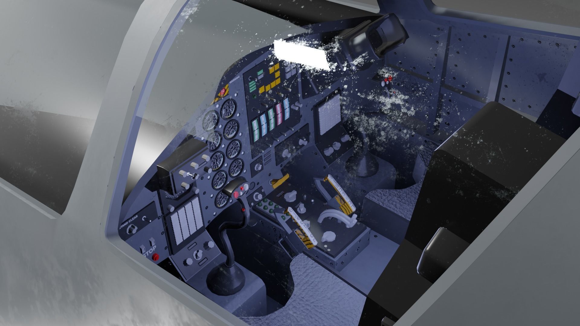 General Dynamics F-111 Aardvark jet  Low-poly 3D model_5