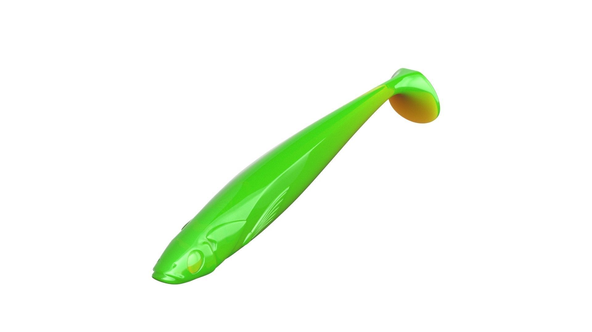 Soft fishing lure 130mm 3D print model_4