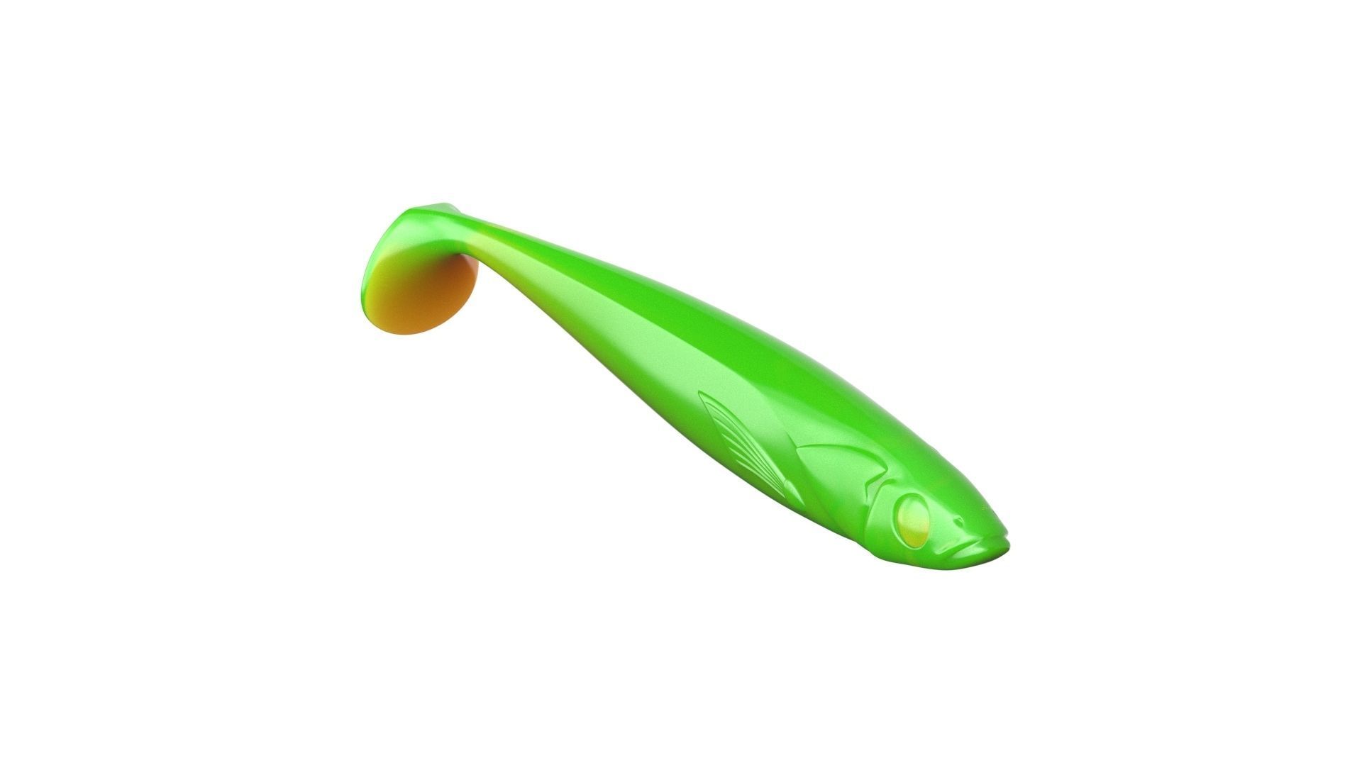 Soft fishing lure 130mm 3D print model_8
