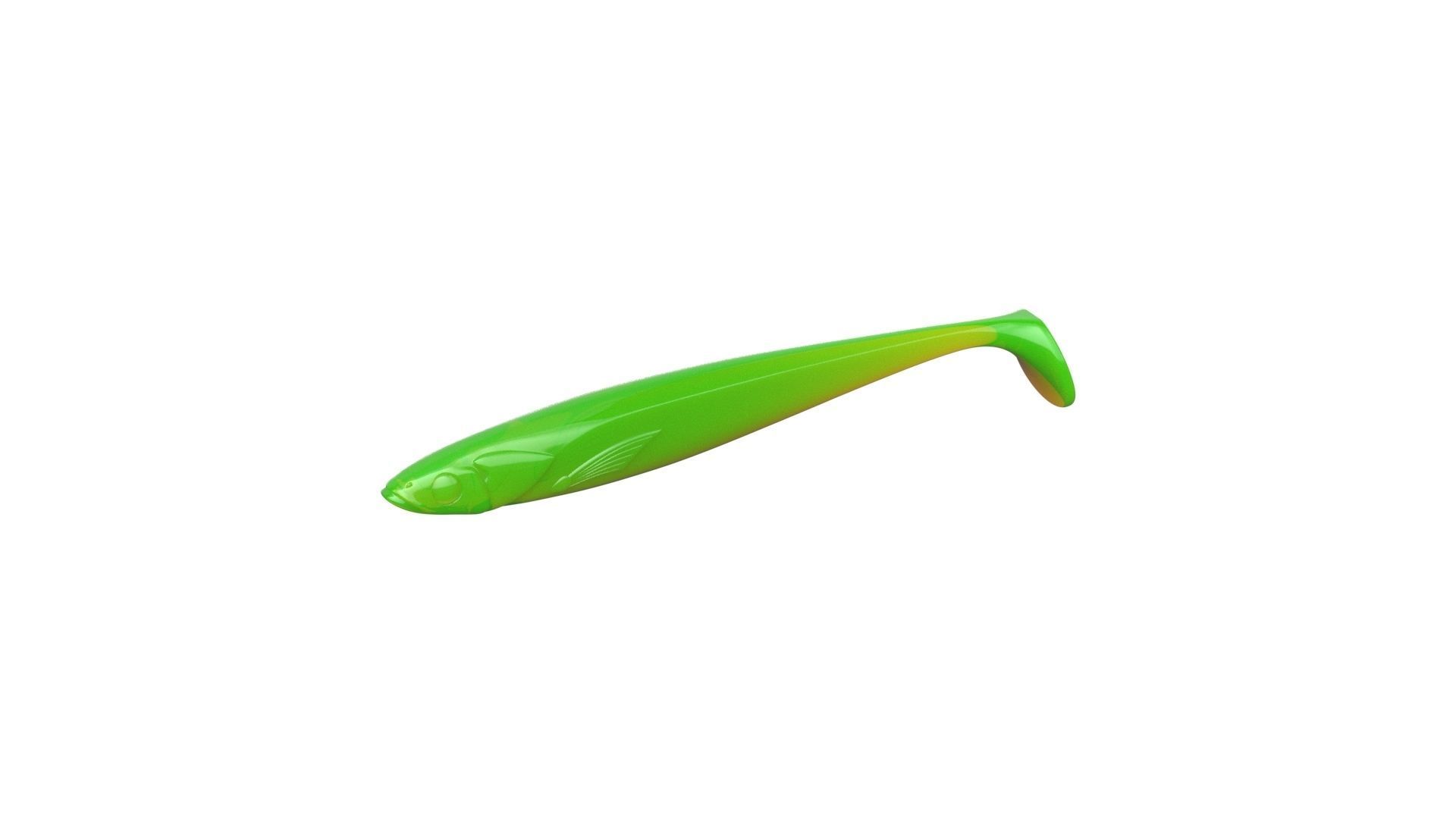 Soft fishing lure 130mm 3D print model_3