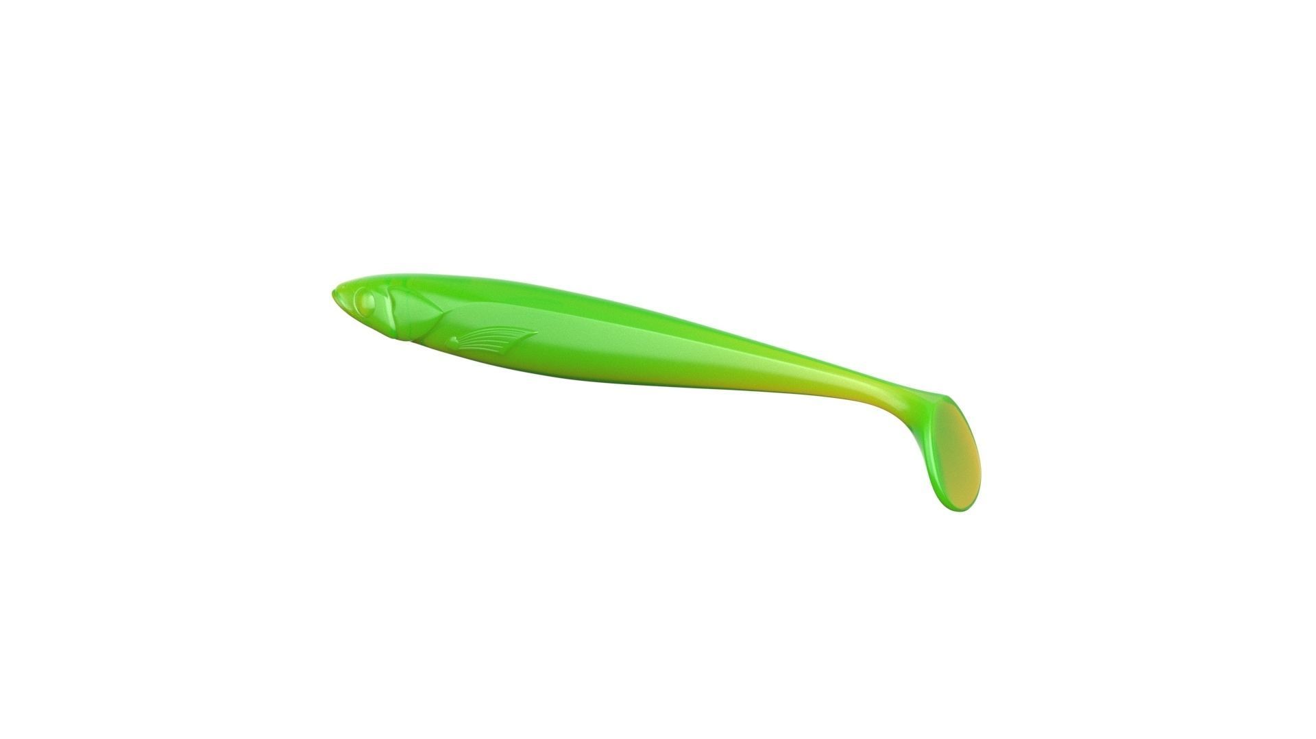 Soft fishing lure 130mm 3D print model_15