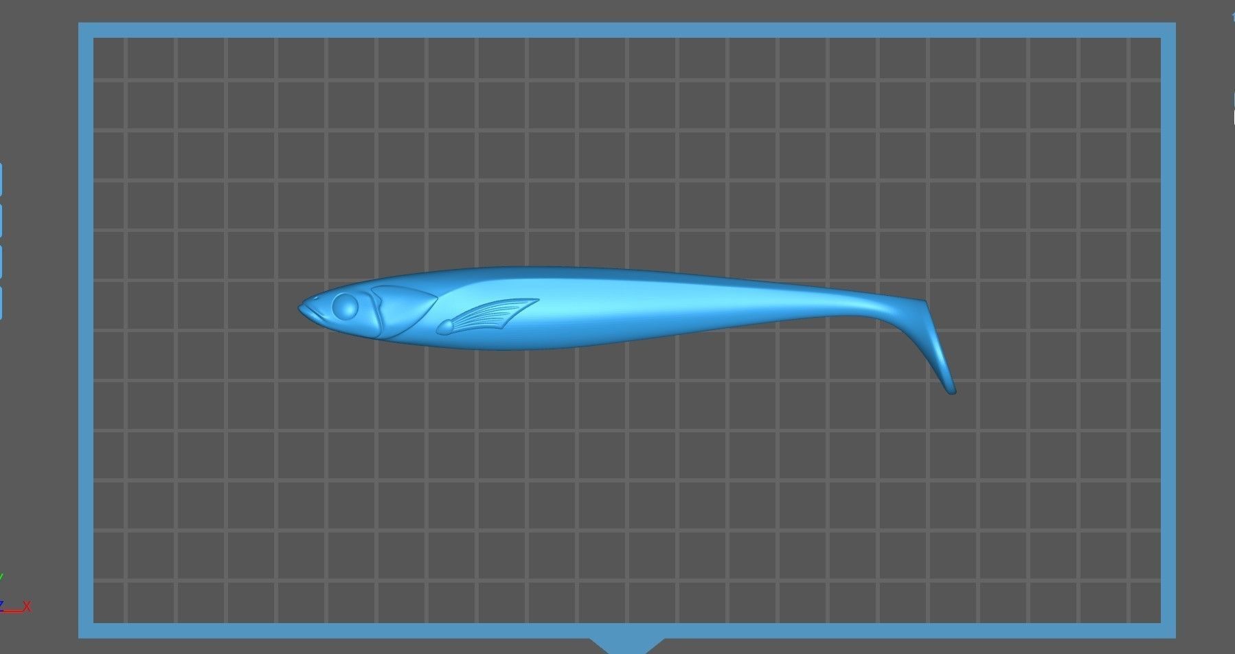 Soft fishing lure 130mm 3D print model_18