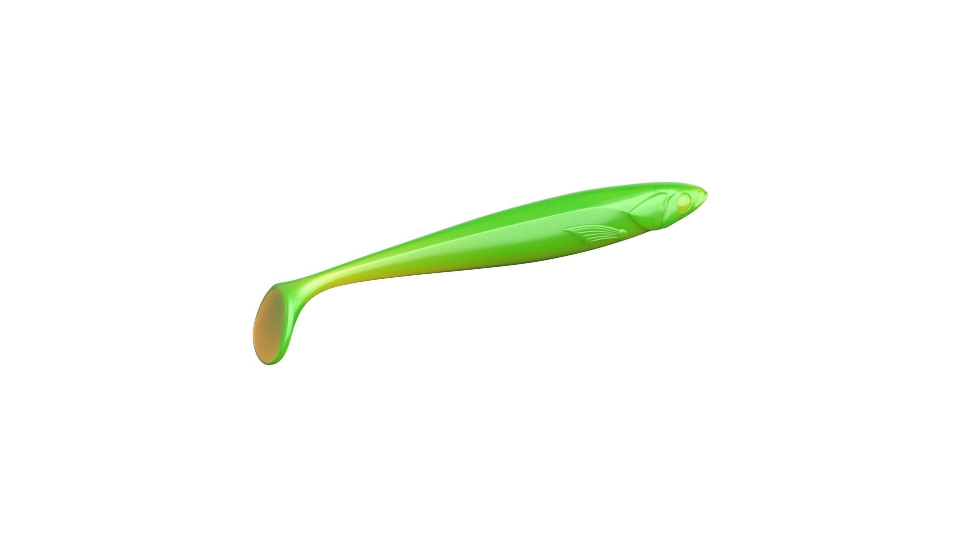 Soft fishing lure 130mm 3D print model_10