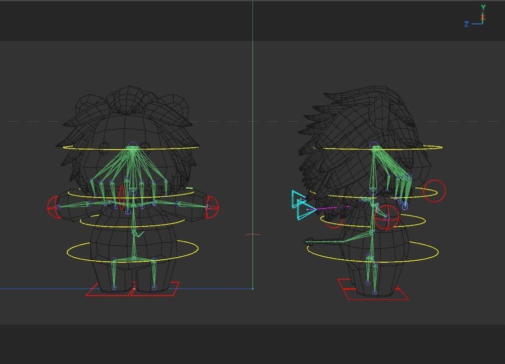 Rigged Cartoon Lion Low-poly 3D model_7