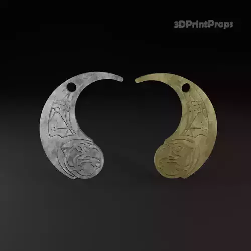 Rose Tico and Paige Tico Otomok medallion 3D print model