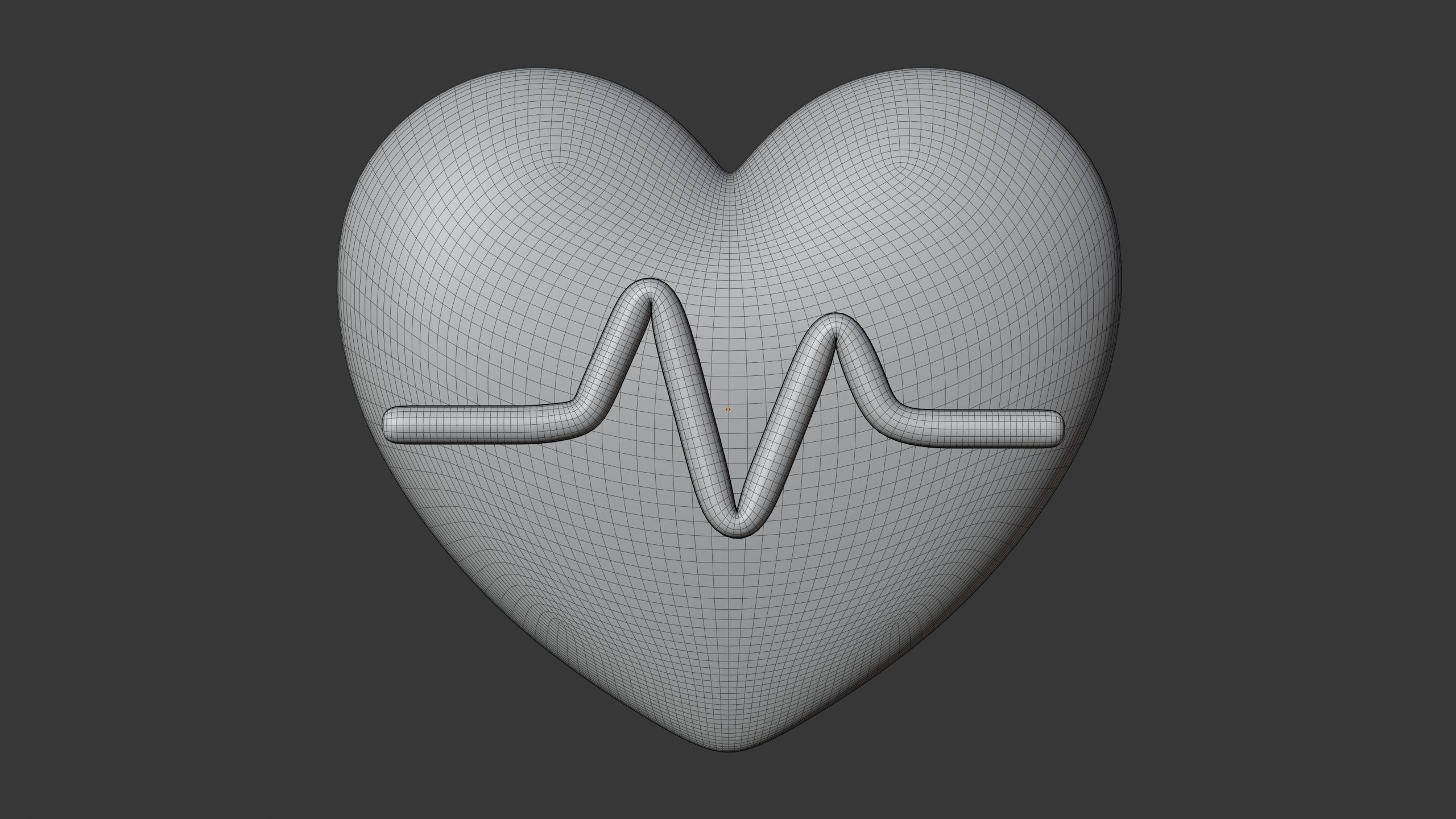 Heart Rate 3D Icon 3D model_5