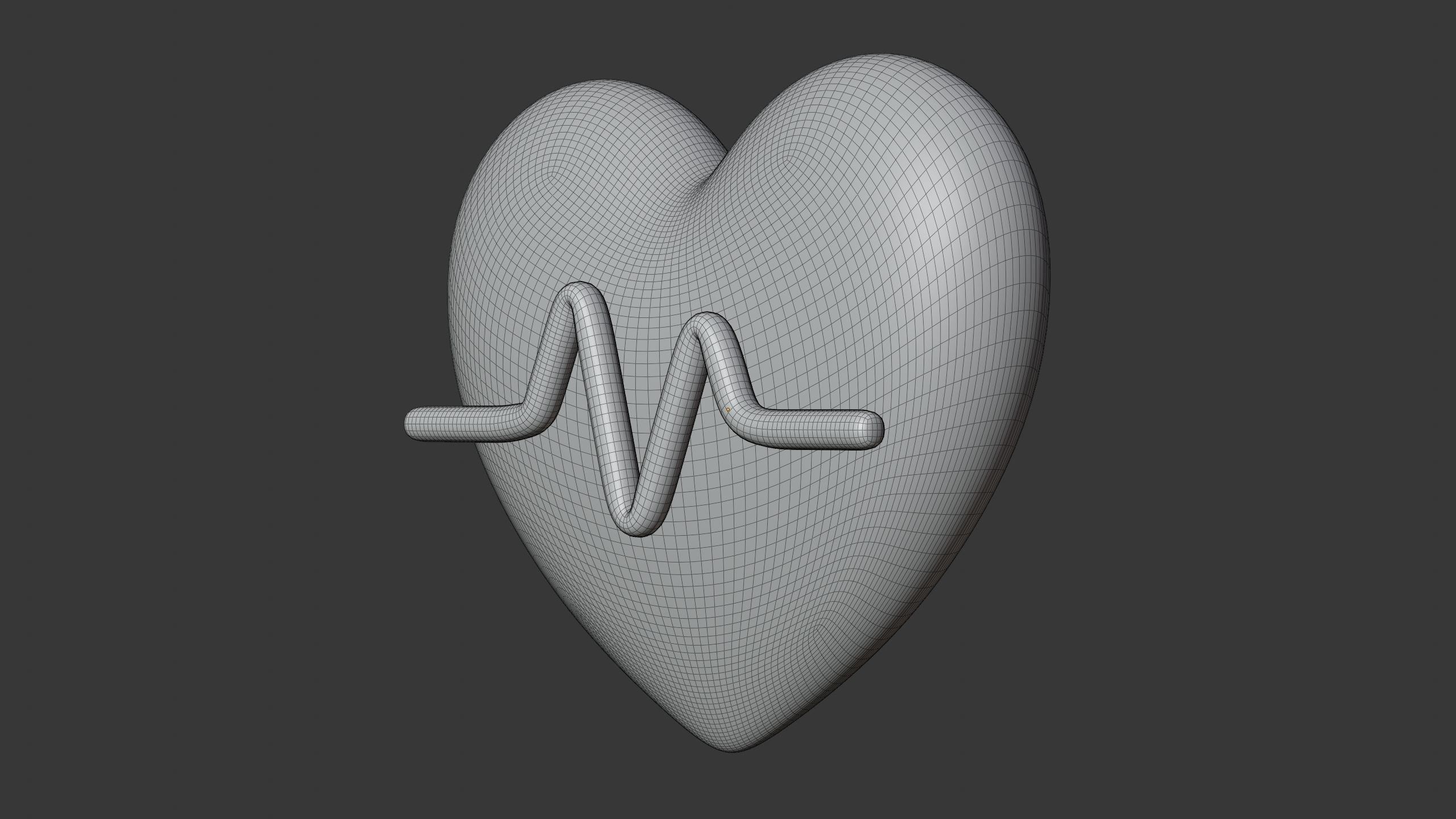 Heart Rate 3D Icon 3D model_7