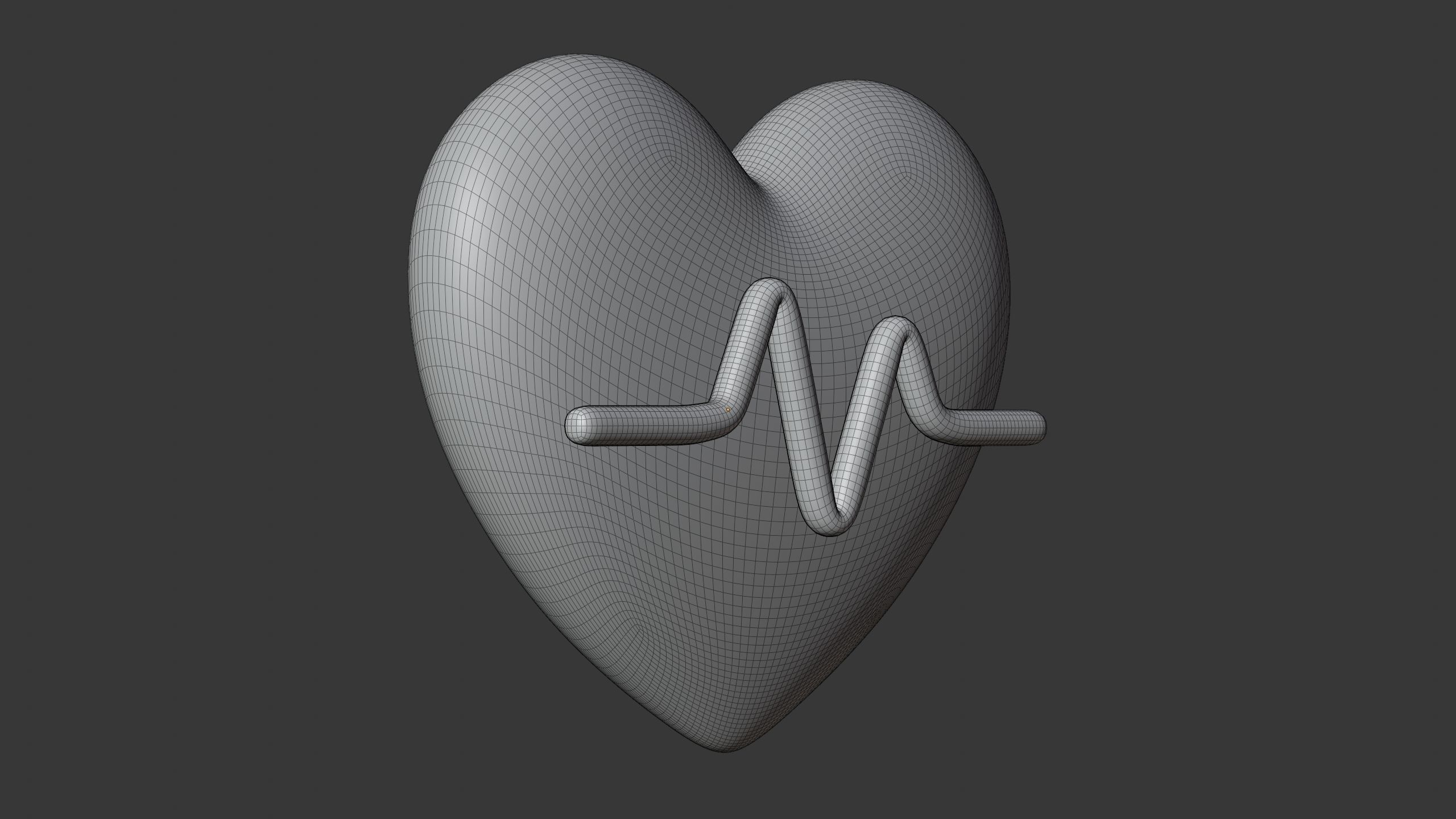 Heart Rate 3D Icon 3D model_6