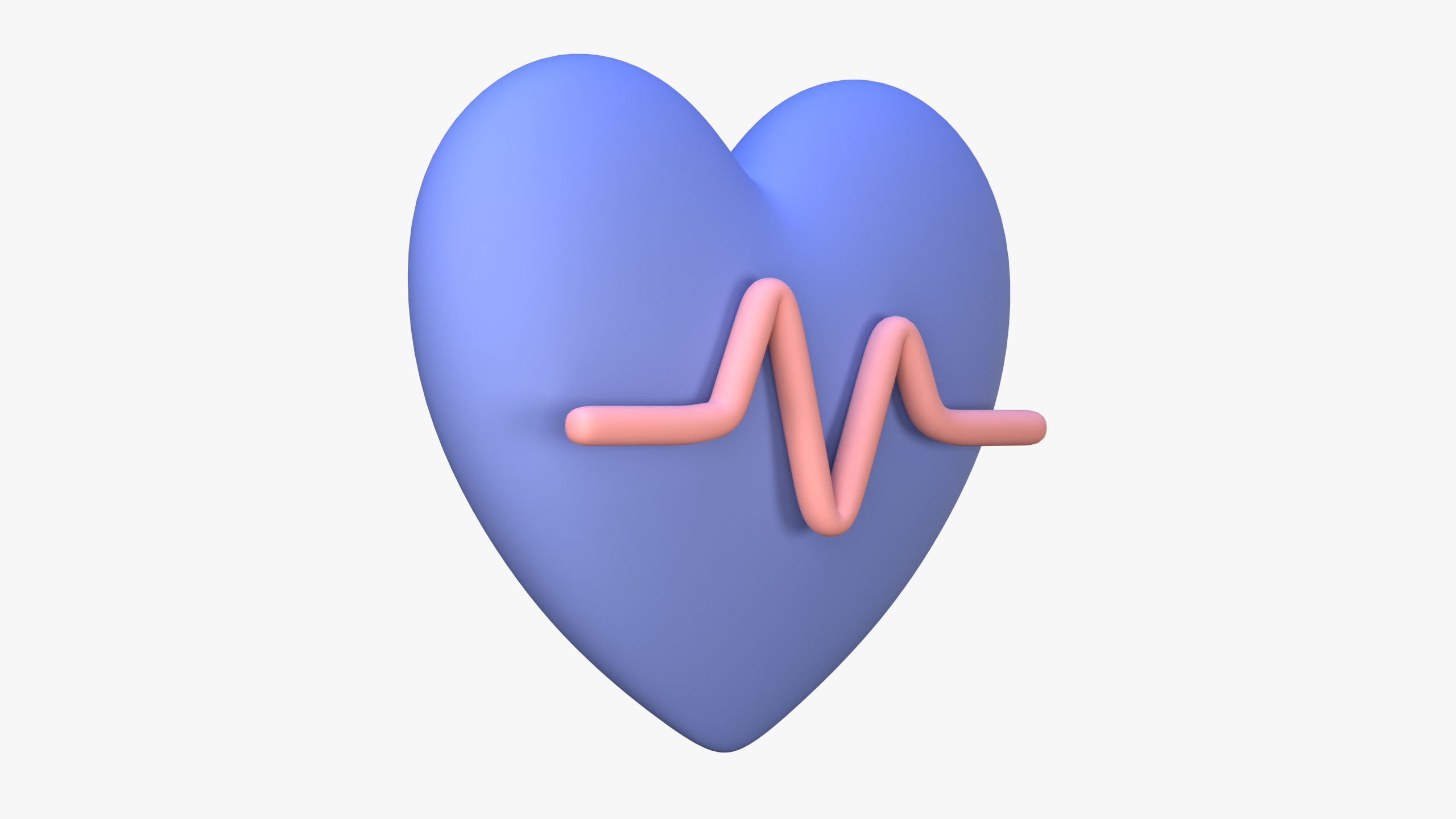 Heart Rate 3D Icon 3D model_1
