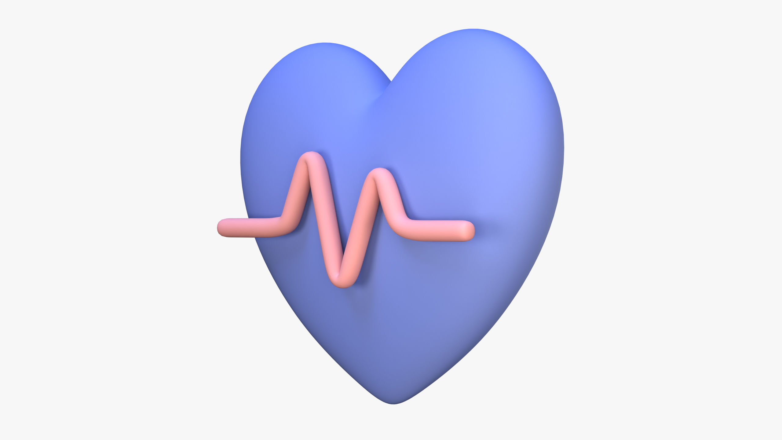 Heart Rate 3D Icon 3D model_2