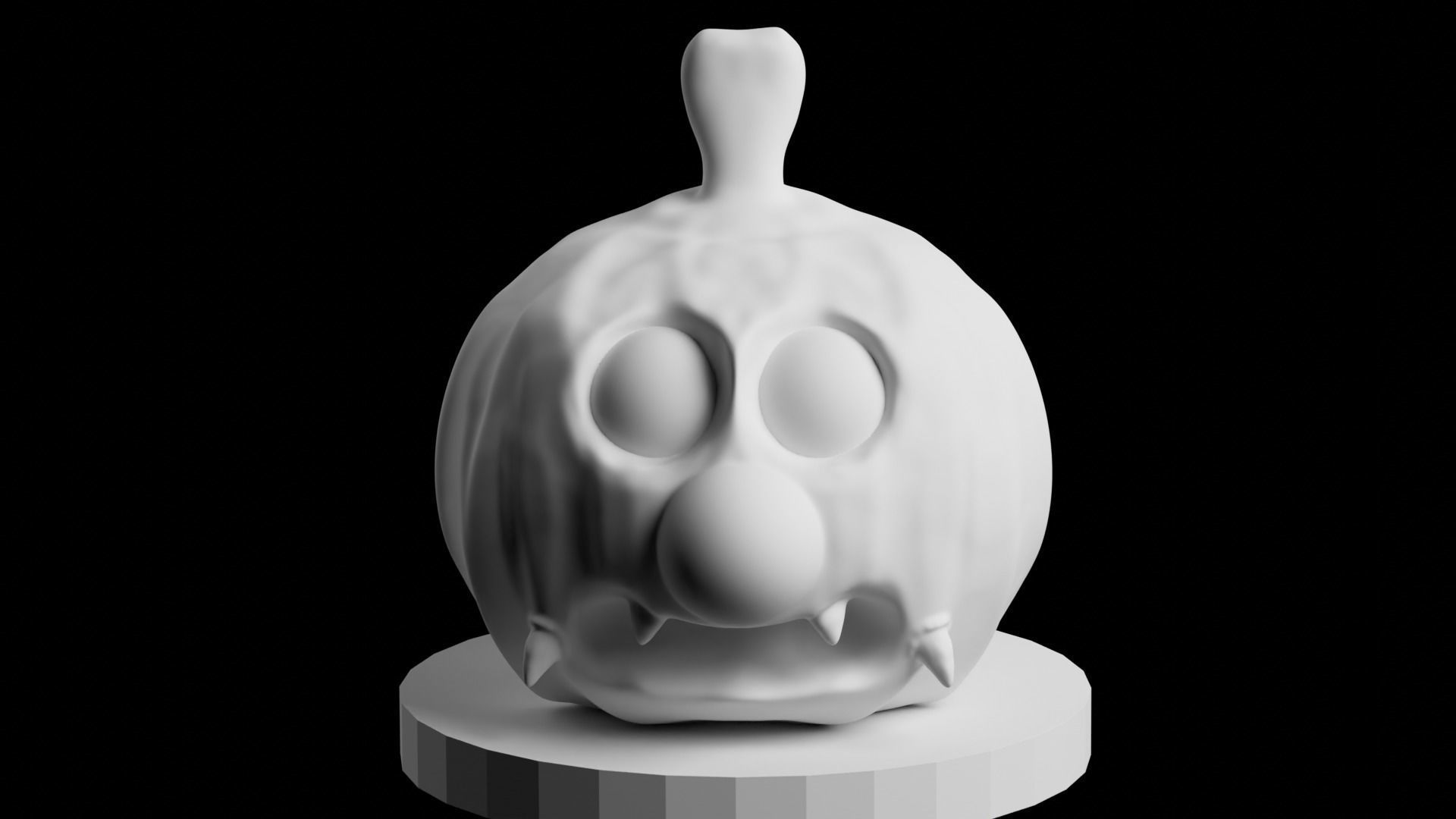 PUMPKIN MONSTER 3D print model_9