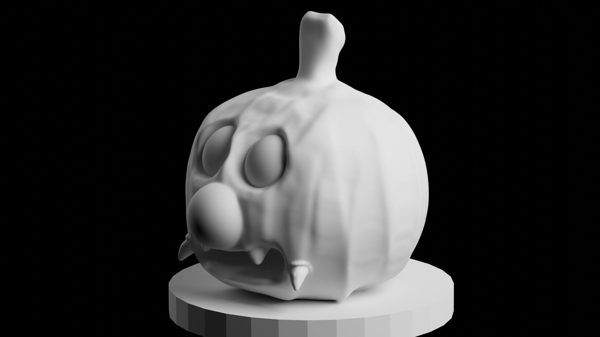 PUMPKIN MONSTER 3D print model_8