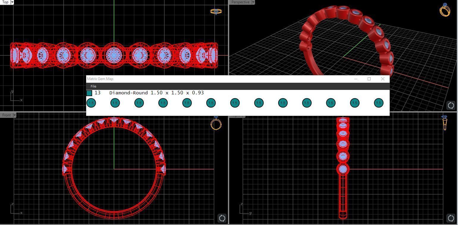 Bazel half band ready for 3D print 3D print model_17