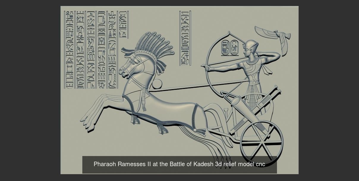 Ancient Egyptian Relief CNC 3D Printable models  3D Model Collection_10