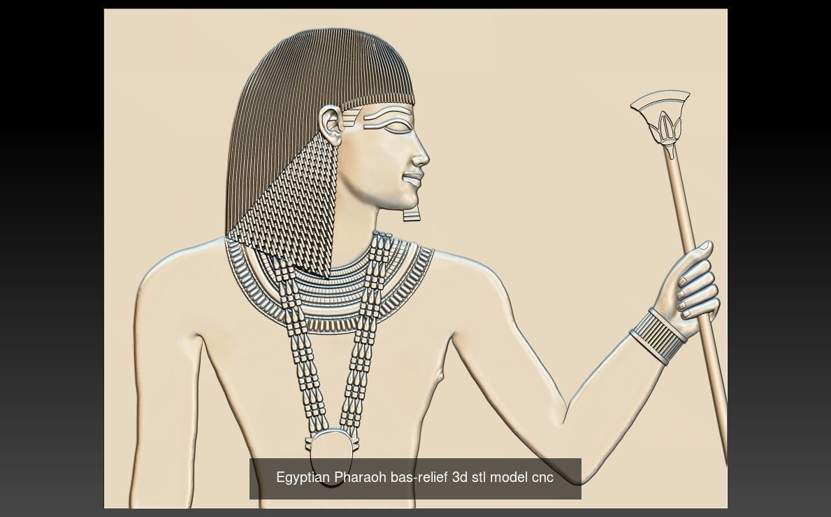 Ancient Egyptian Relief CNC 3D Printable models  3D Model Collection_3