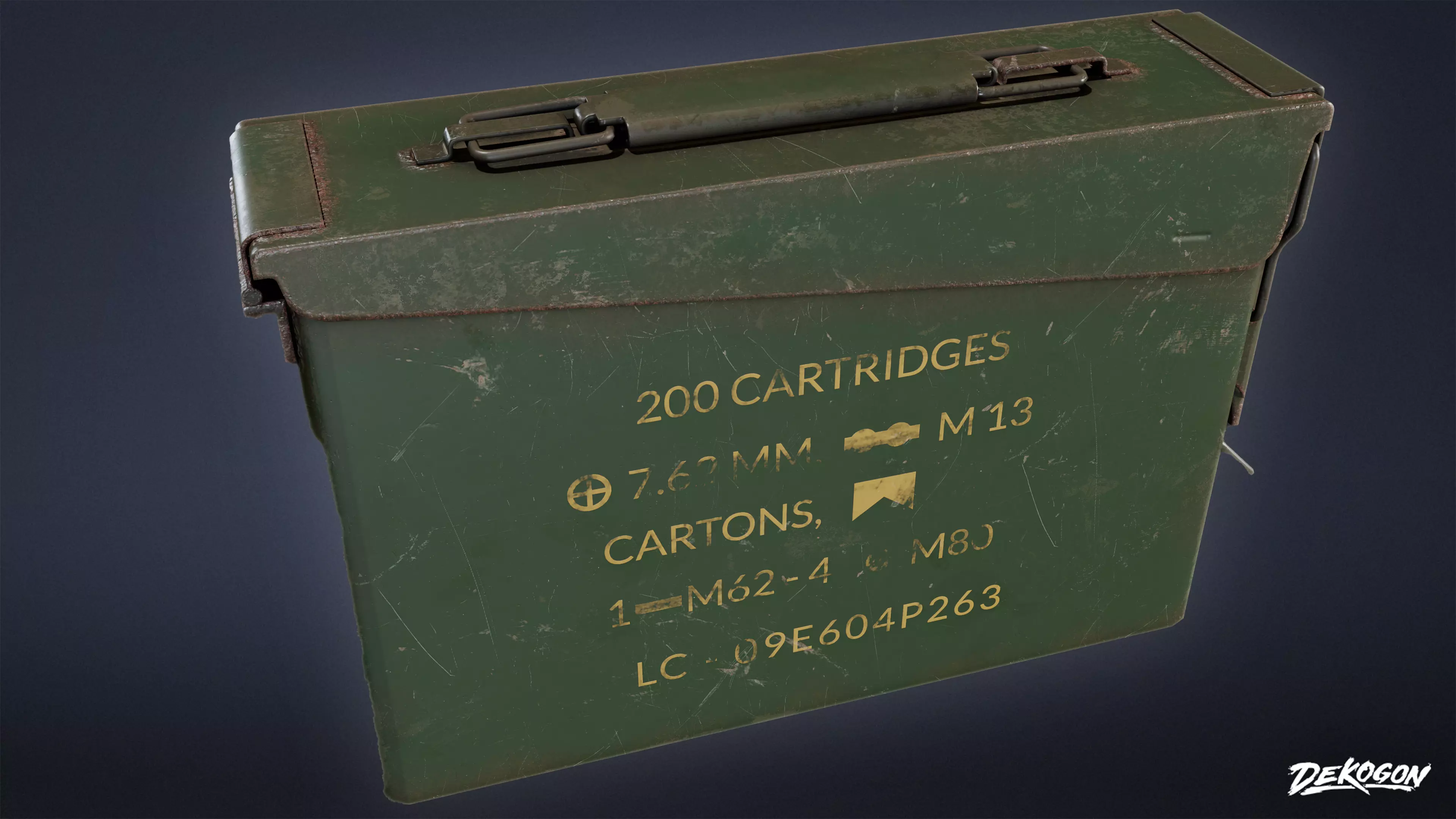 MILITARY - Ammo Box 01 - LOW POLY Low-poly 3D model