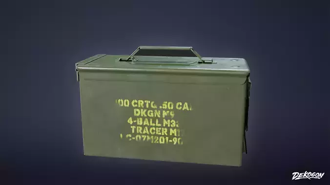 MILITARY - Ammo Box 02 - LOW POLY