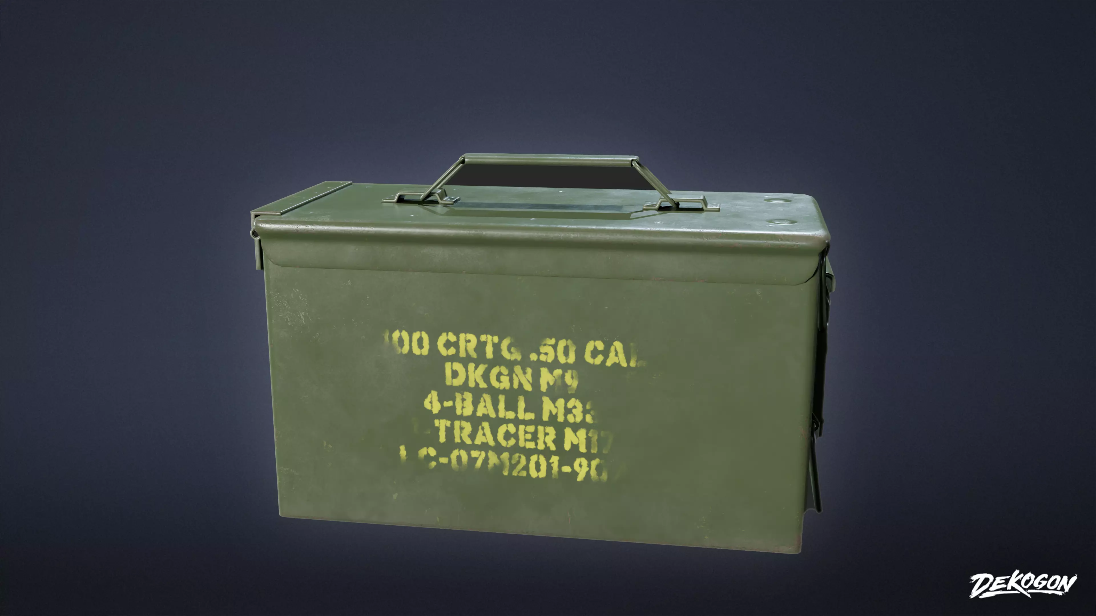MILITARY - Ammo Box 02 - LOW POLY Low-poly 3D model_0