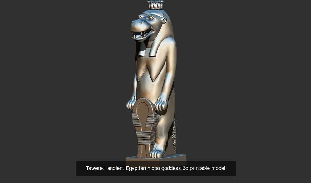 Ancient Egyptian Pharaoh animals 3D Model Collection_11