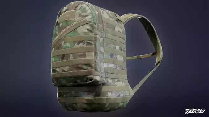 MILITARY - Backpack 09 - LOW POLY