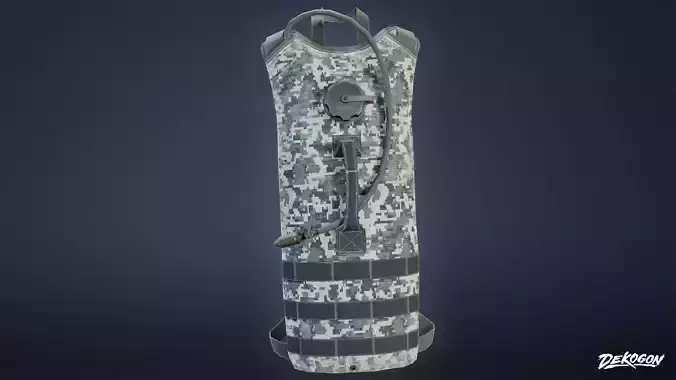 MILITARY - Backstrap Hydration 01 - LOW POLY