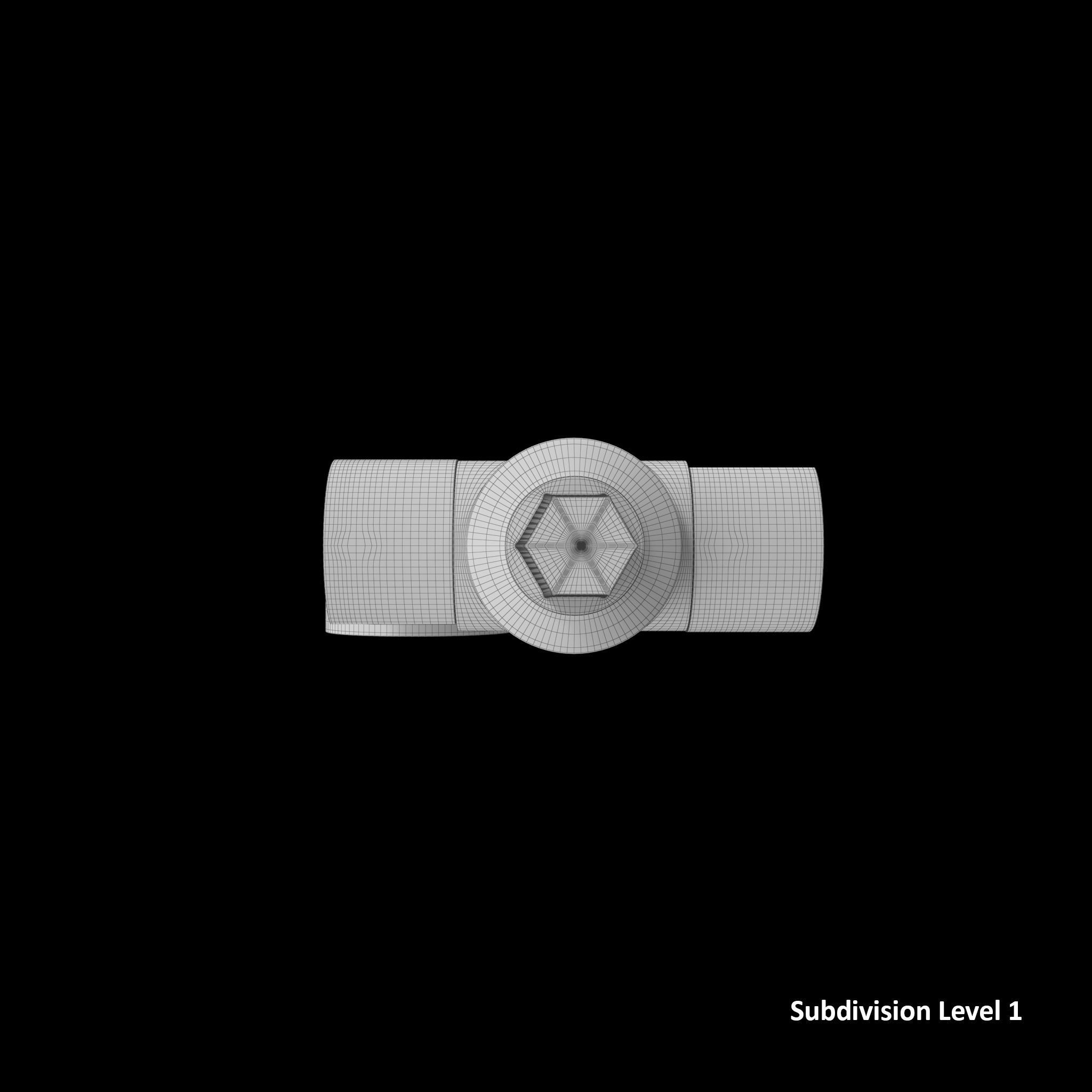 SO Terminal cleaner with side Terminal brush Low-poly 3D model_17