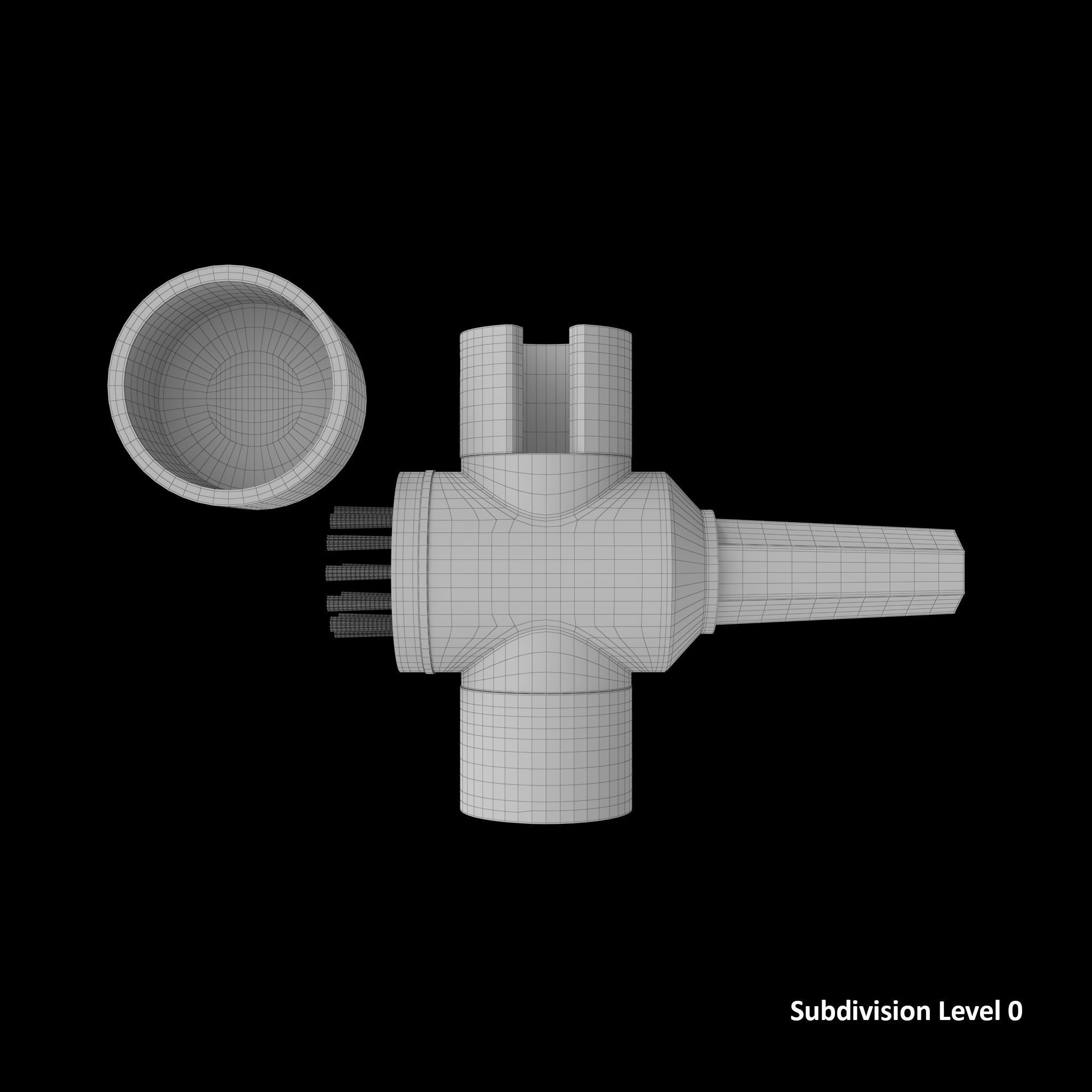 SO Terminal cleaner with side Terminal brush Low-poly 3D model_22
