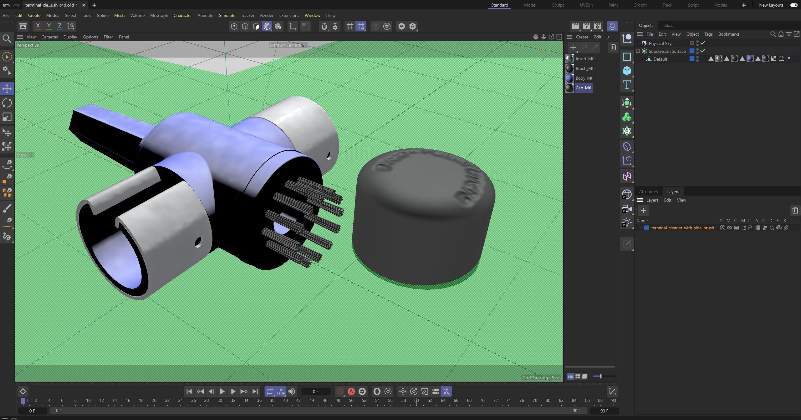 SO Terminal cleaner with side Terminal brush Low-poly 3D model_31