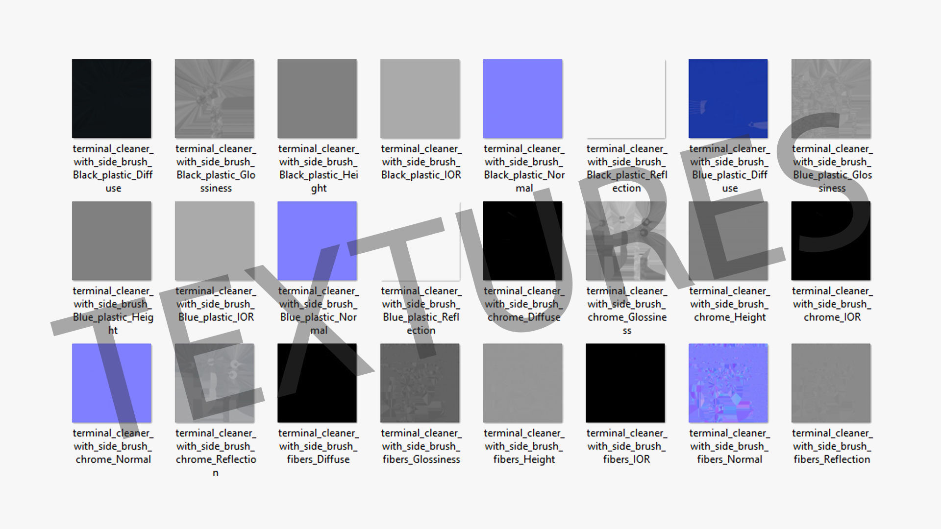 SO Terminal cleaner with side Terminal brush Low-poly 3D model_24