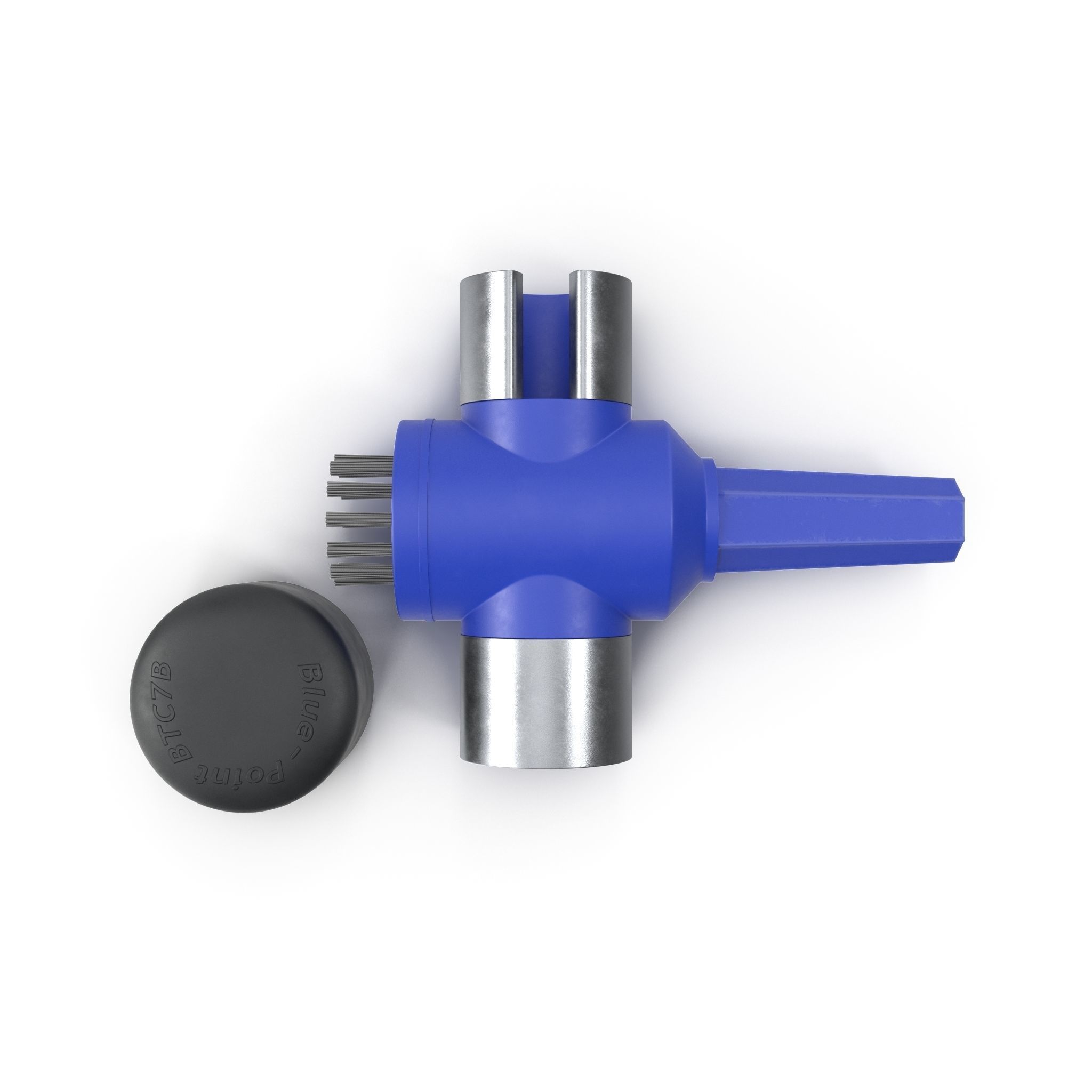 SO Terminal cleaner with side Terminal brush Low-poly 3D model_2