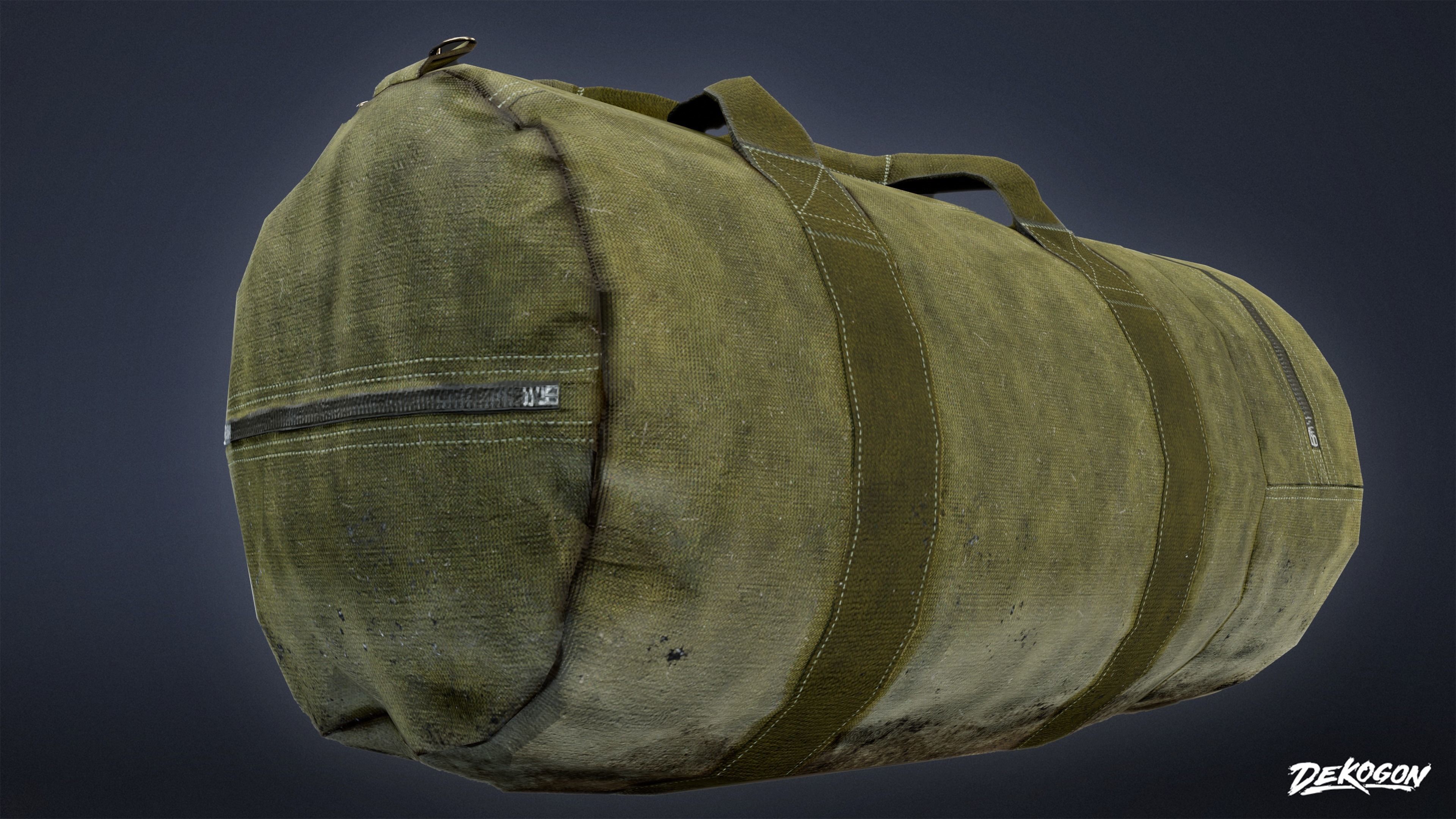 MILITARY - Bag 01 - LOW POLY Low-poly 3D model_6
