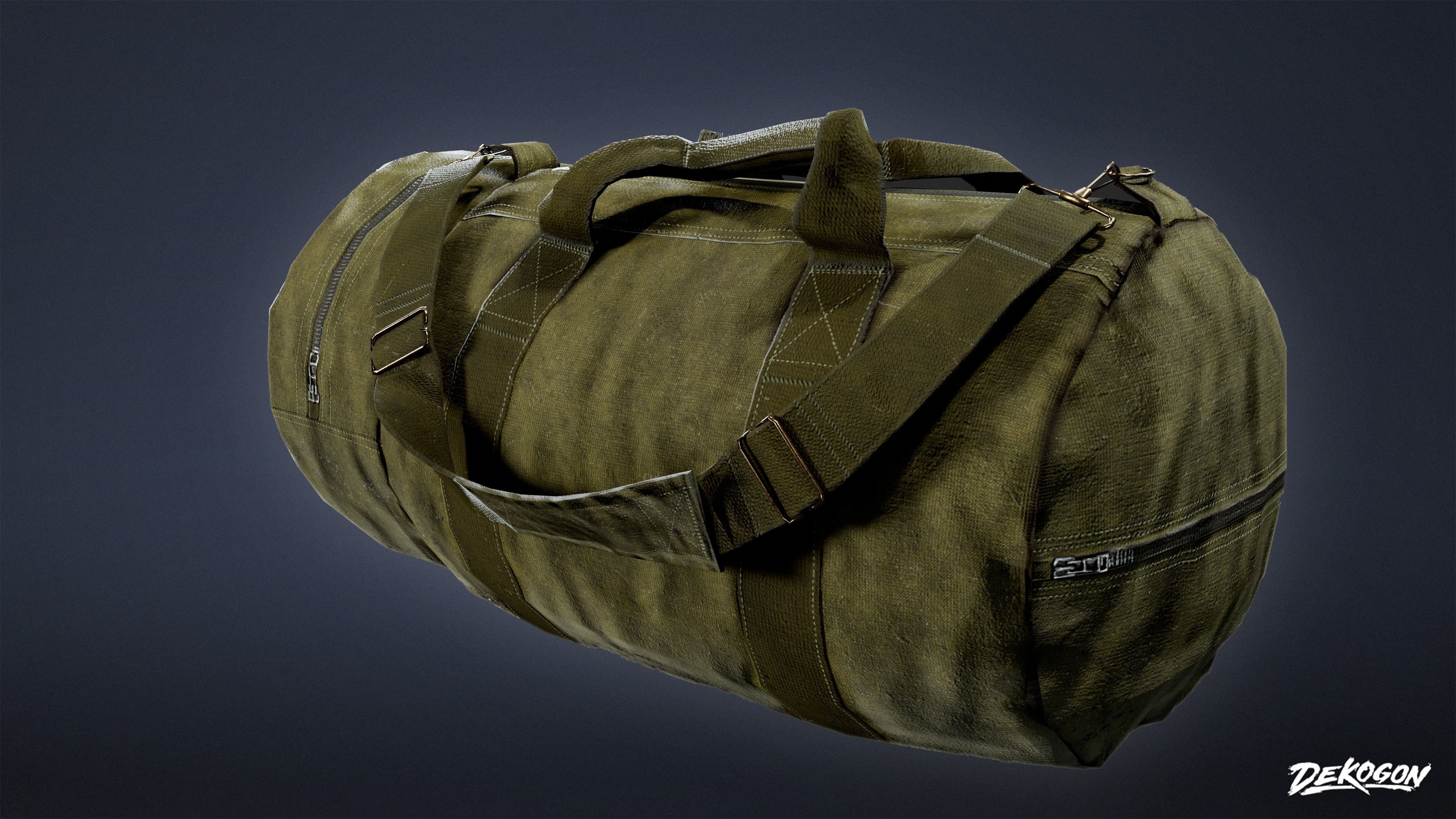 MILITARY - Bag 01 - LOW POLY Low-poly 3D model_4