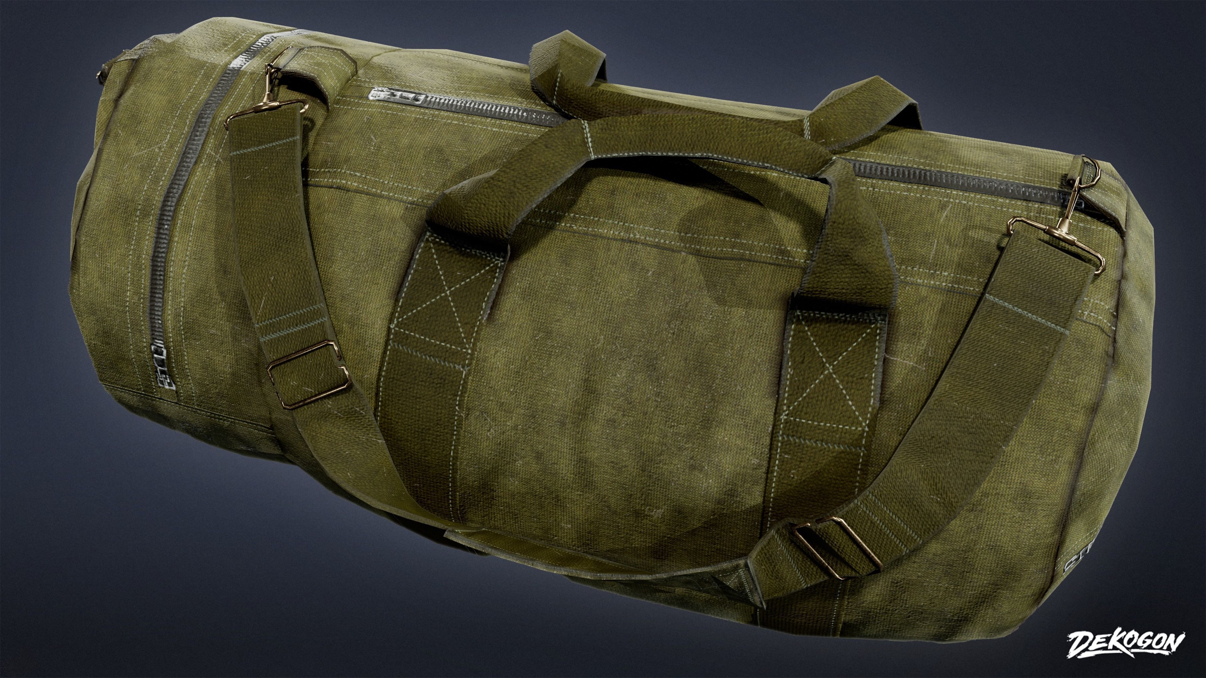 MILITARY - Bag 01 - LOW POLY Low-poly 3D model_8