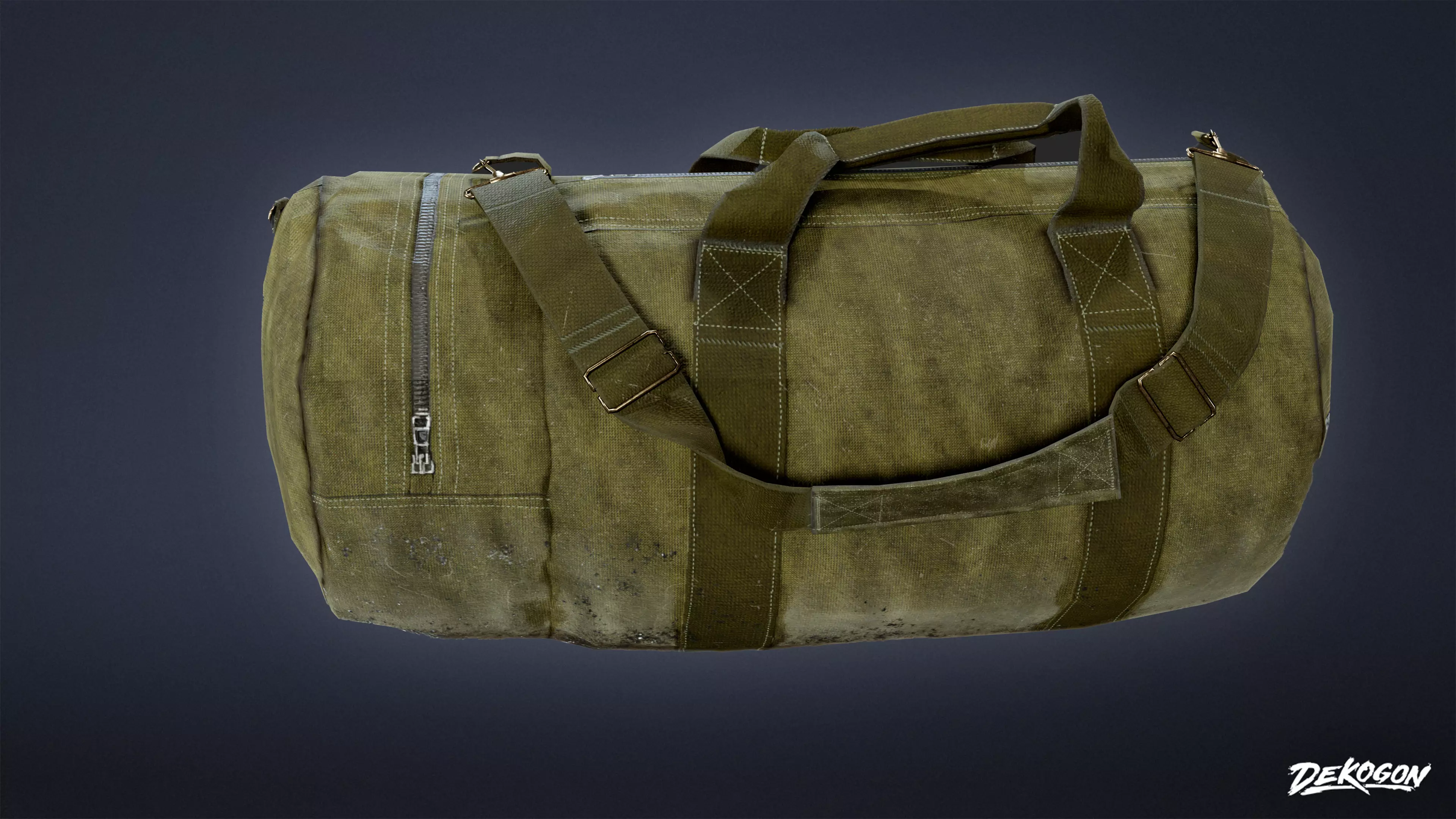 MILITARY - Bag 01 - LOW POLY Low-poly 3D model_0