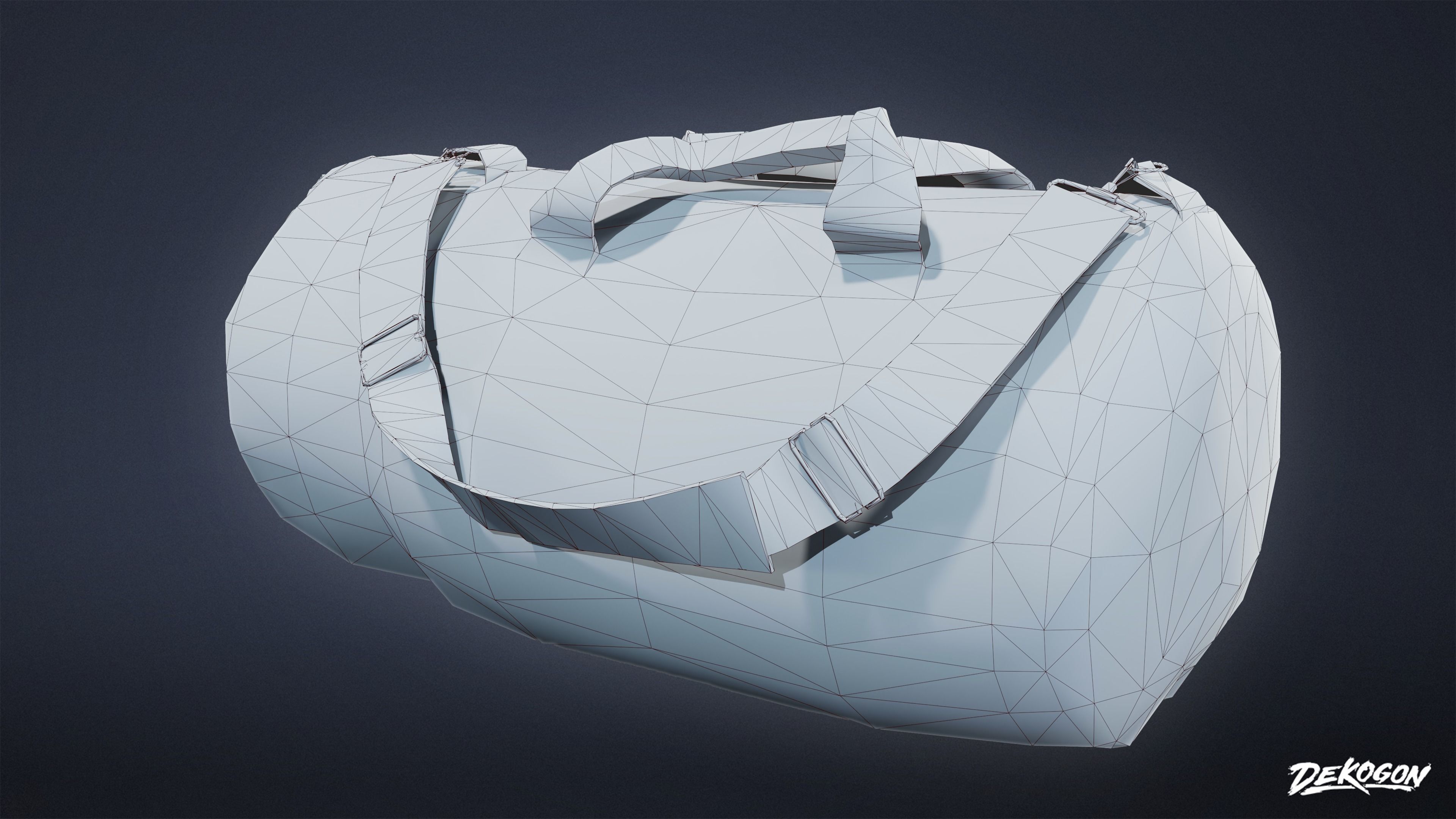 MILITARY - Bag 01 - LOW POLY Low-poly 3D model_2