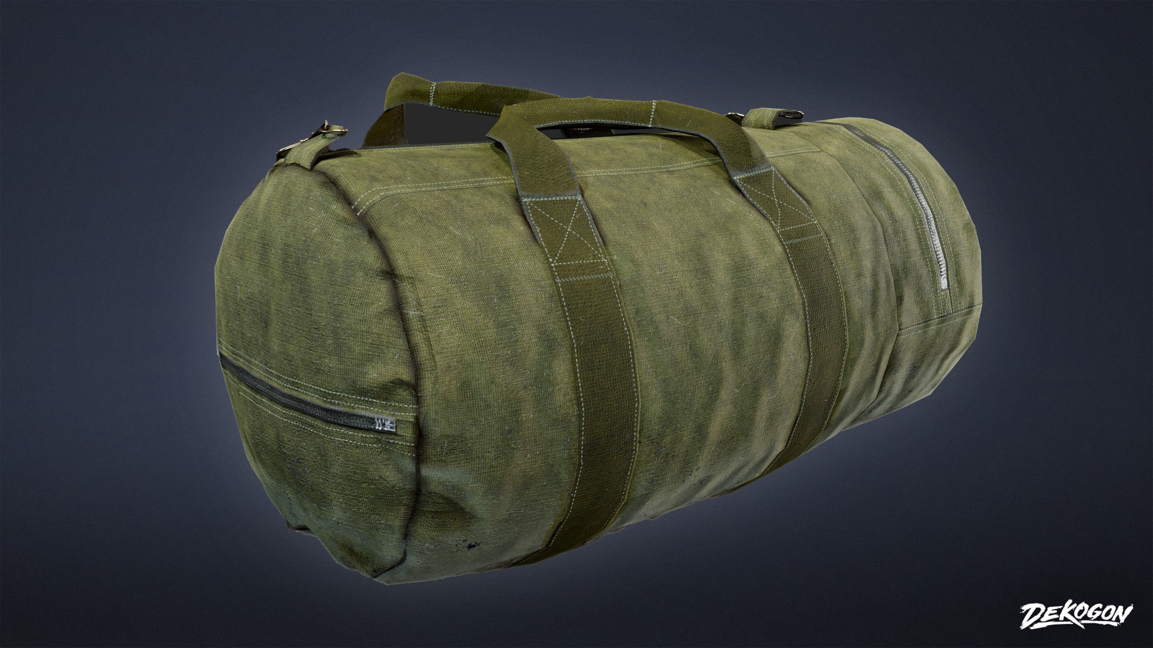MILITARY - Bag 01 - LOW POLY Low-poly 3D model_3