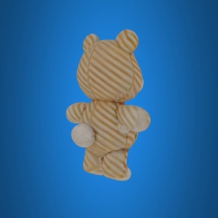Teddy bear toy Low-poly 3D model_4