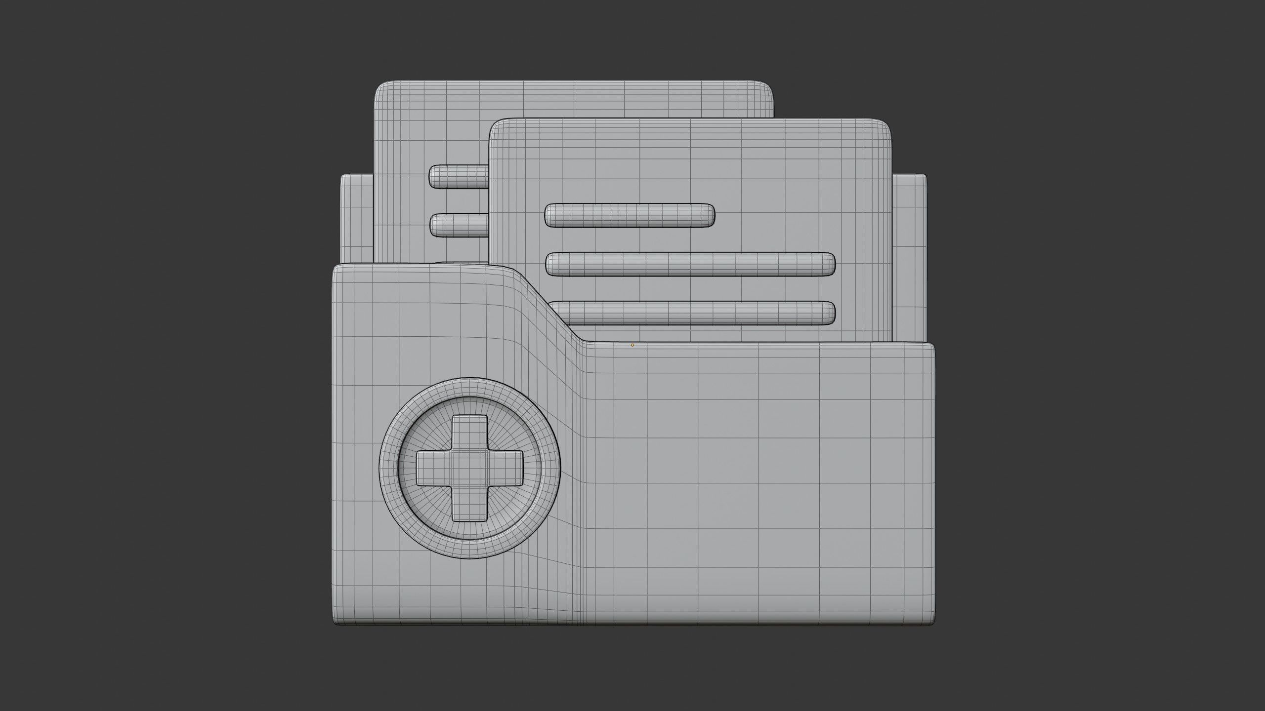 Medical Record Folder 3D Icon 3D model_5