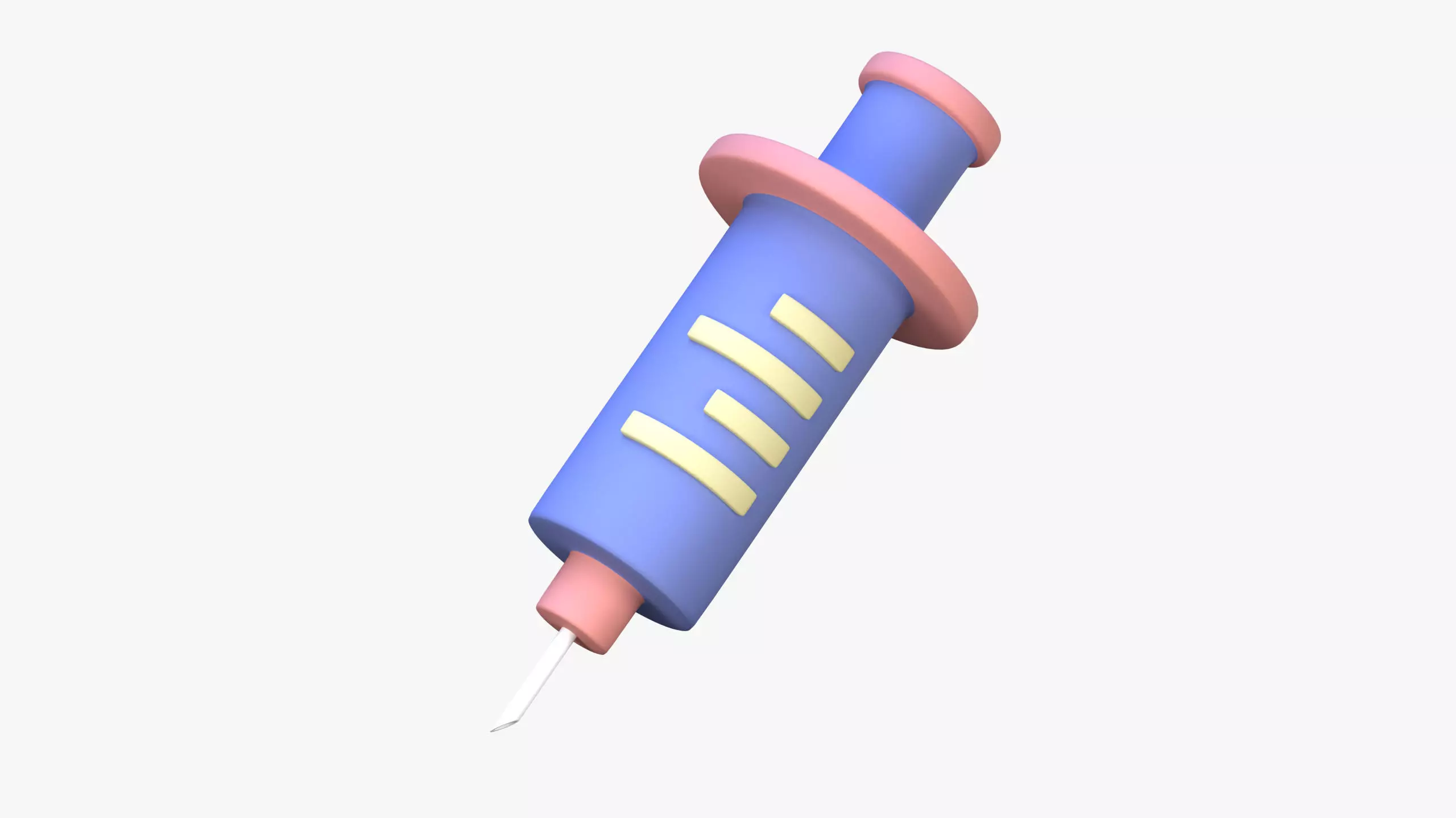 Syringe 3D Icon 3D model_0