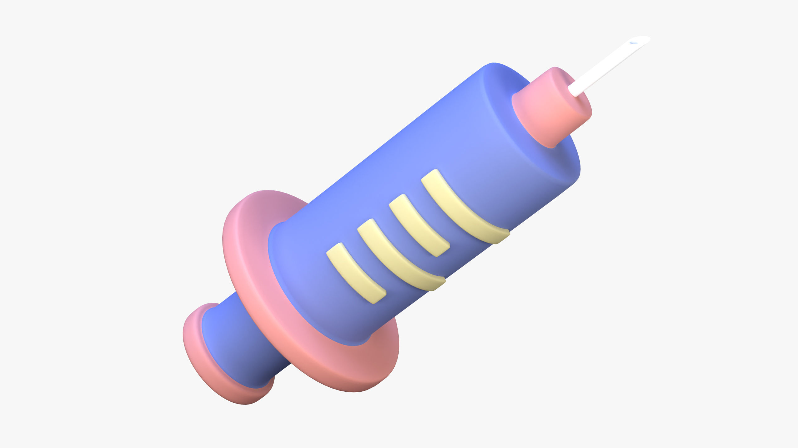 Syringe 3D Icon 3D model_4