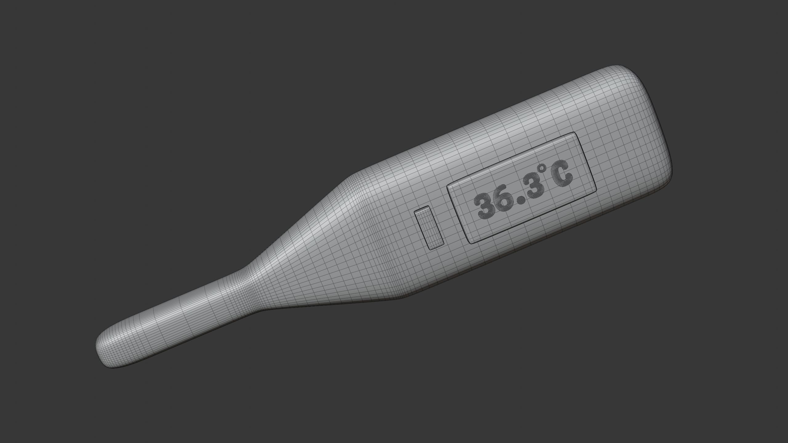 Digital Thermometer 3D Icon 3D model_6