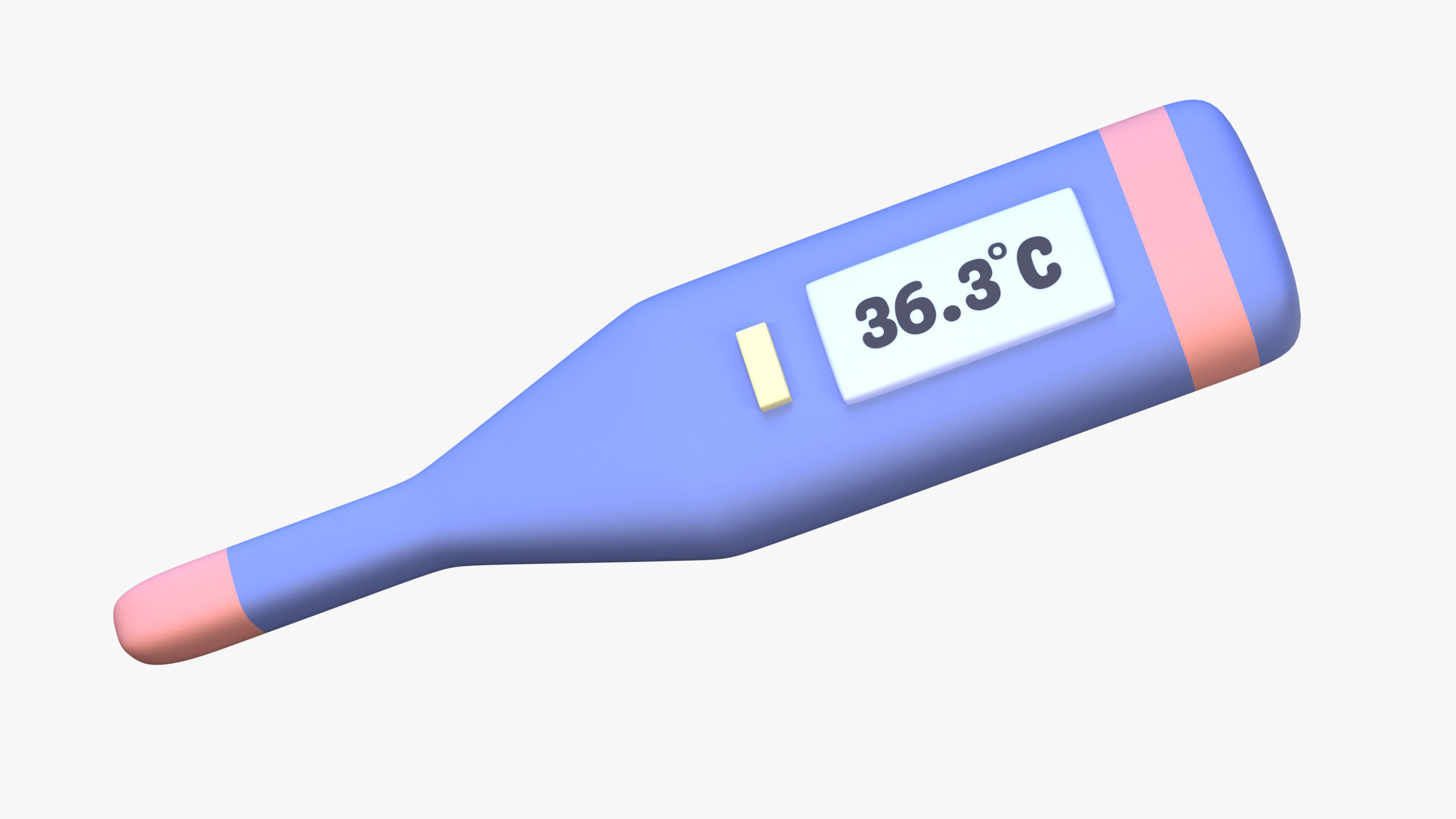 Digital Thermometer 3D Icon 3D model_2