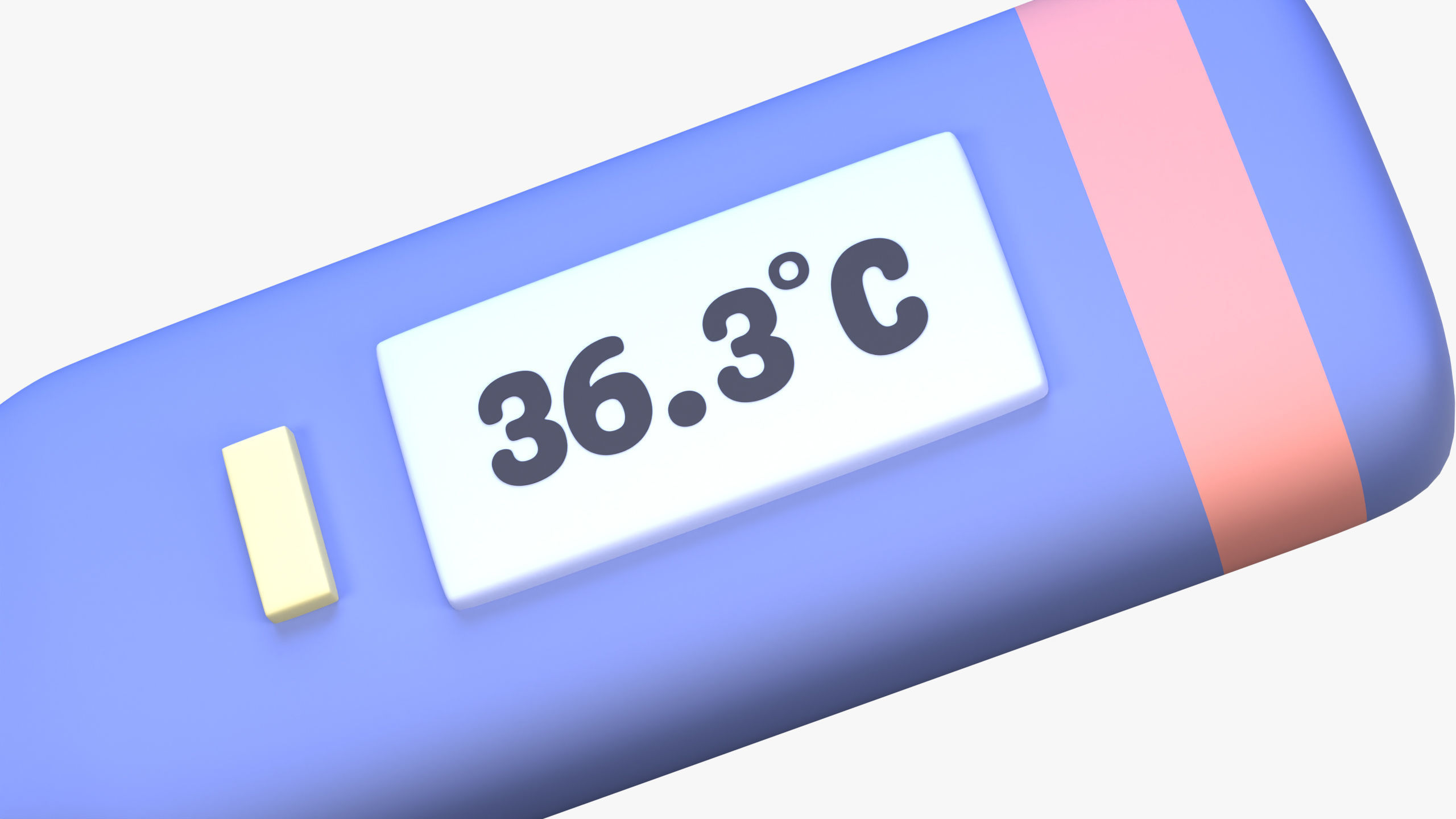 Digital Thermometer 3D Icon 3D model_4