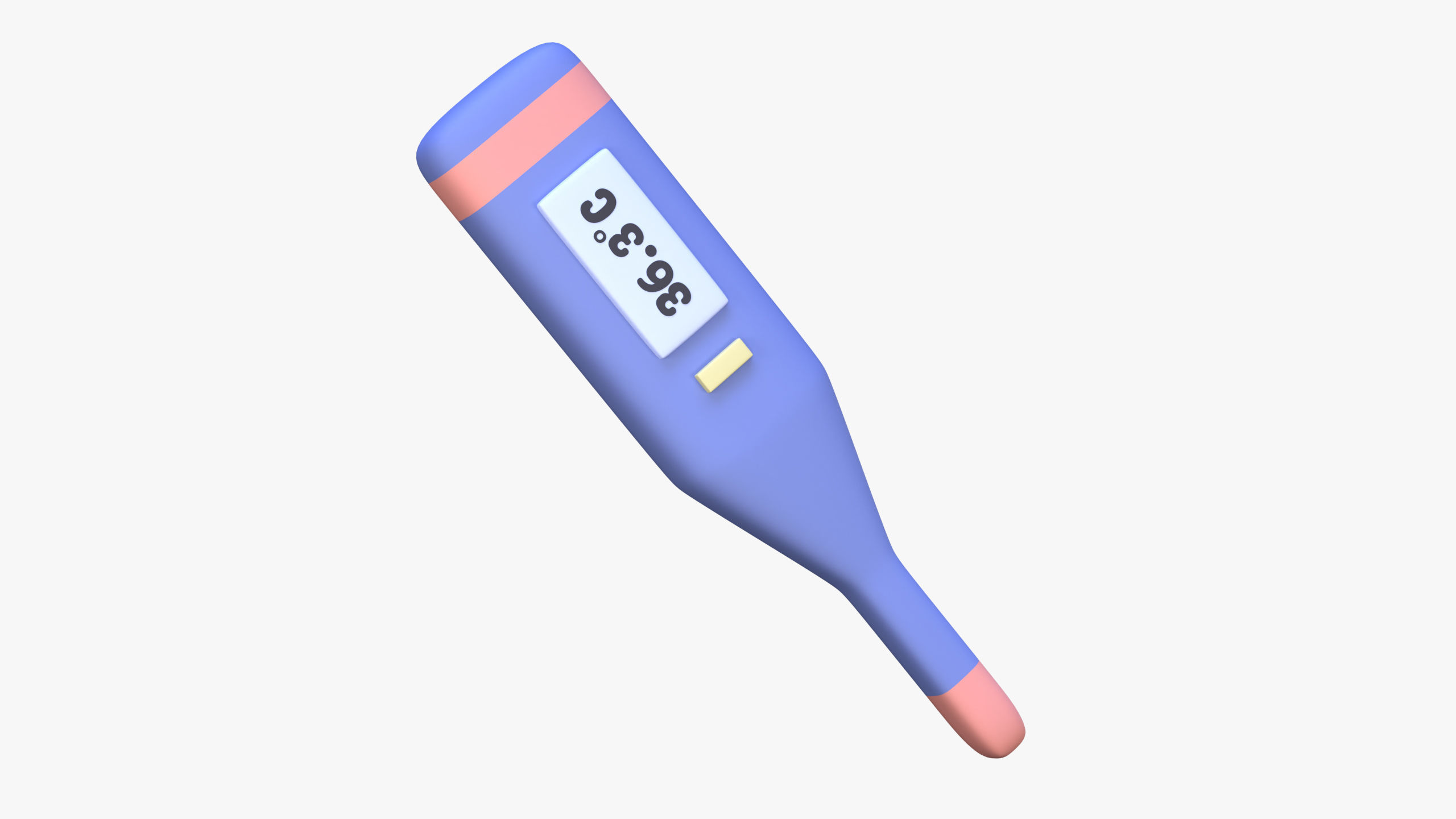Digital Thermometer 3D Icon 3D model_1