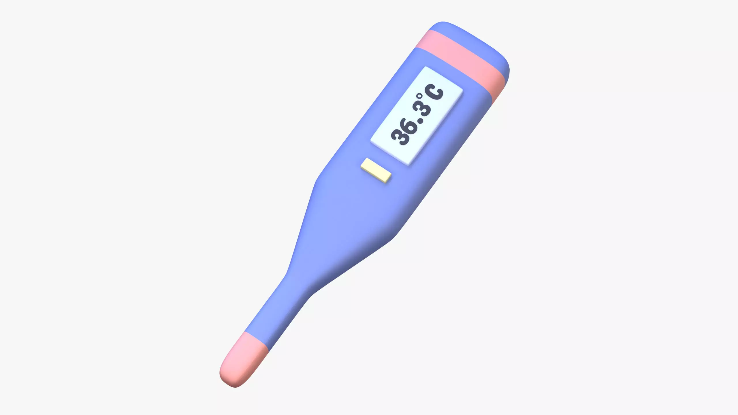 Digital Thermometer 3D Icon 3D model_0