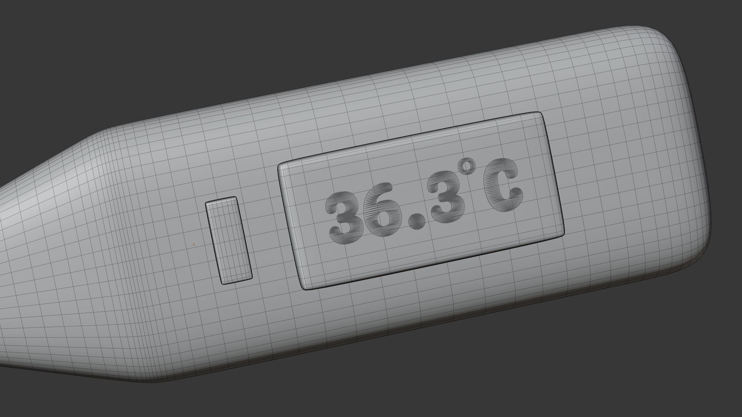 Digital Thermometer 3D Icon 3D model_7