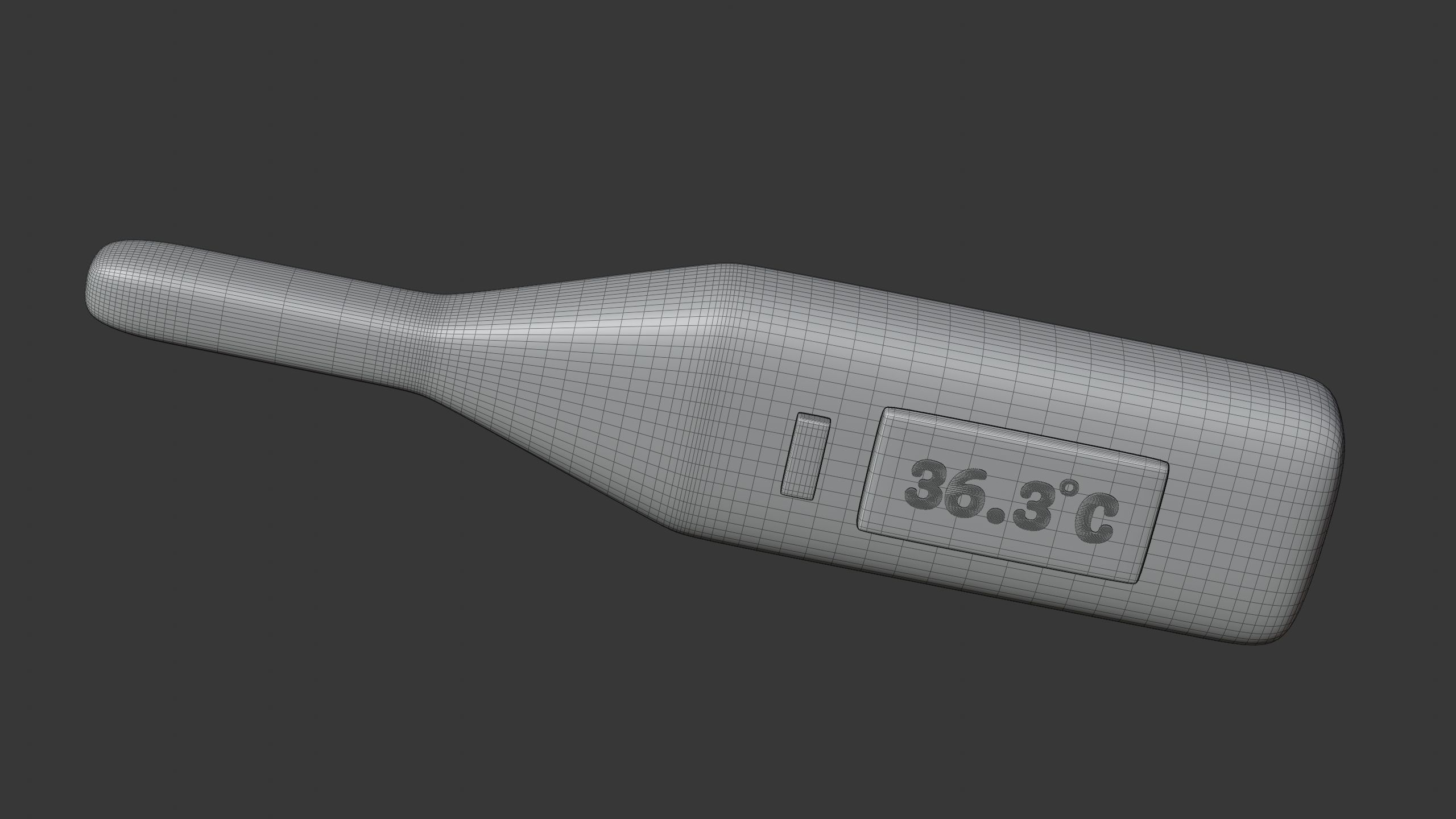 Digital Thermometer 3D Icon 3D model_5